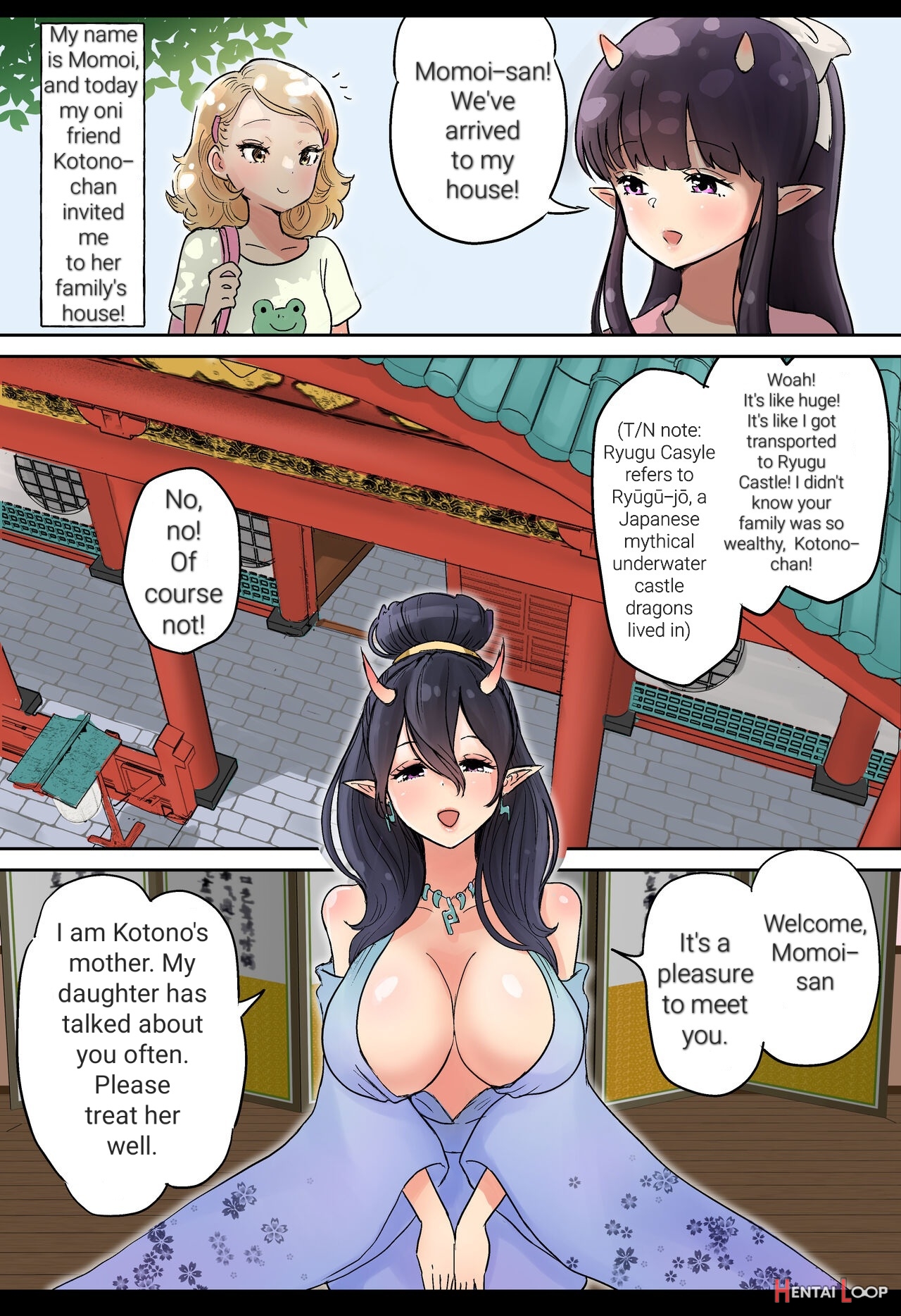 Futanari X Oni Mother And Daughter page 3