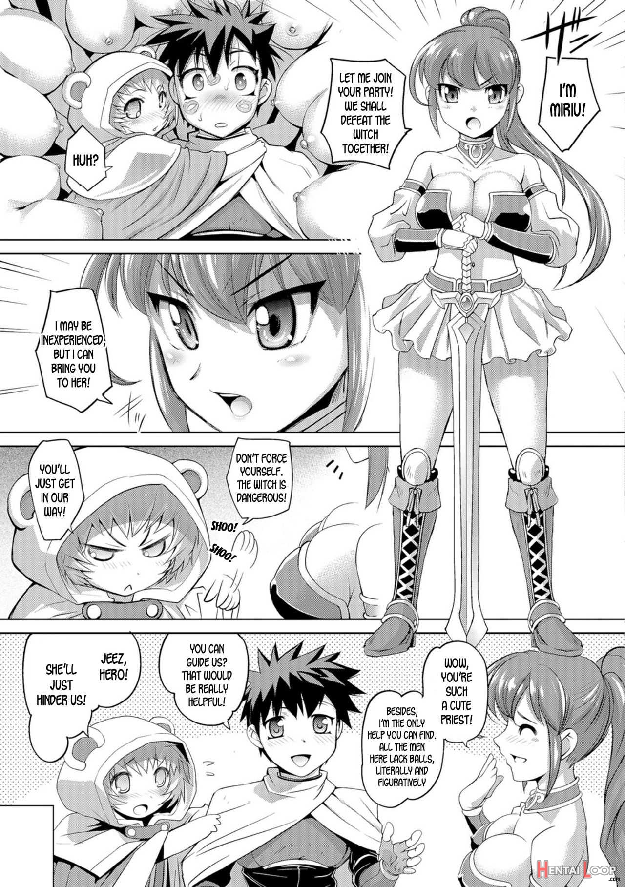 Genderbent Hero And The Futanari Witch page 9