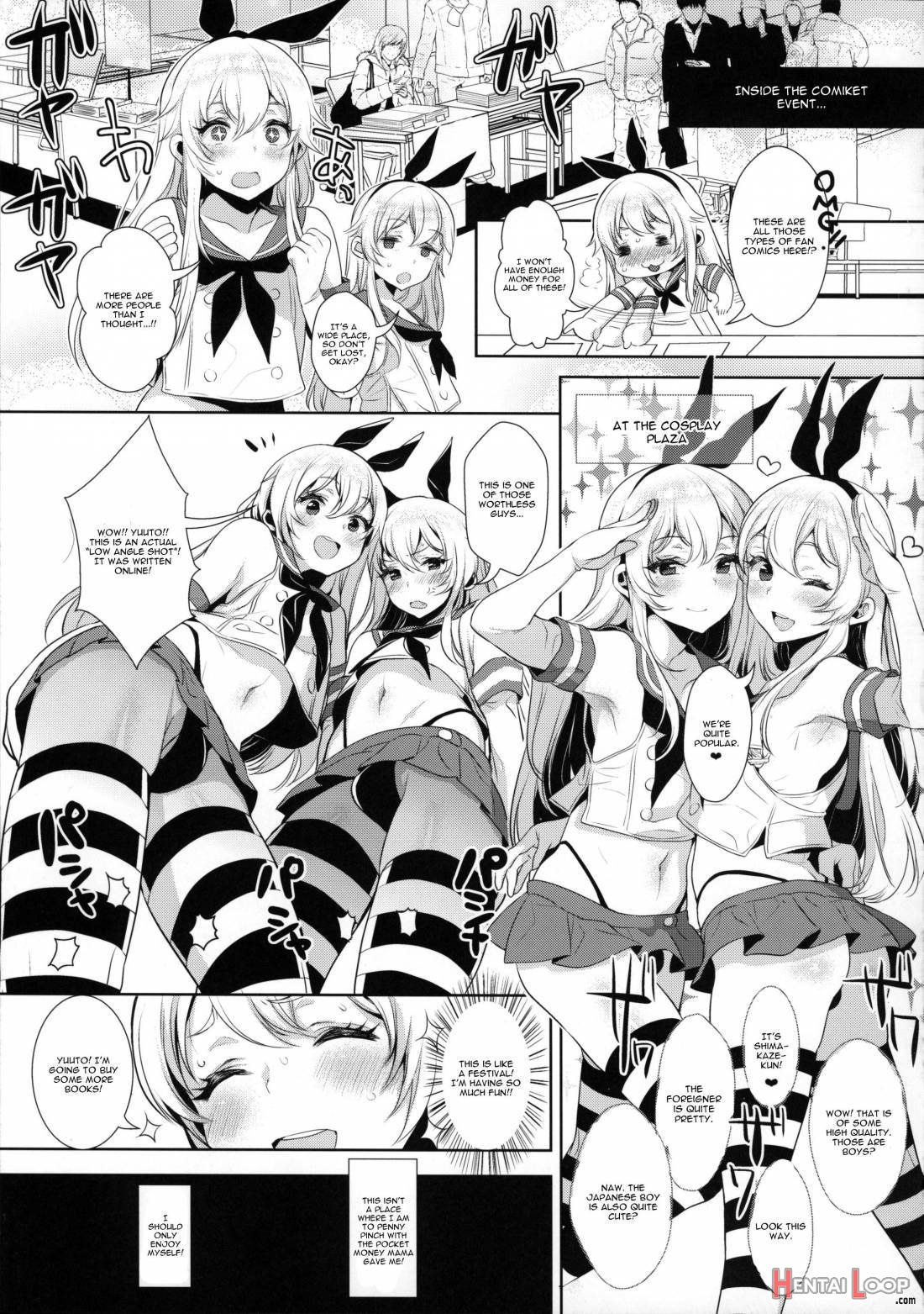 Haishin! Shimakaze-kun No Heya ~toilet De Ibunka Kouryuu Hen~ page 12