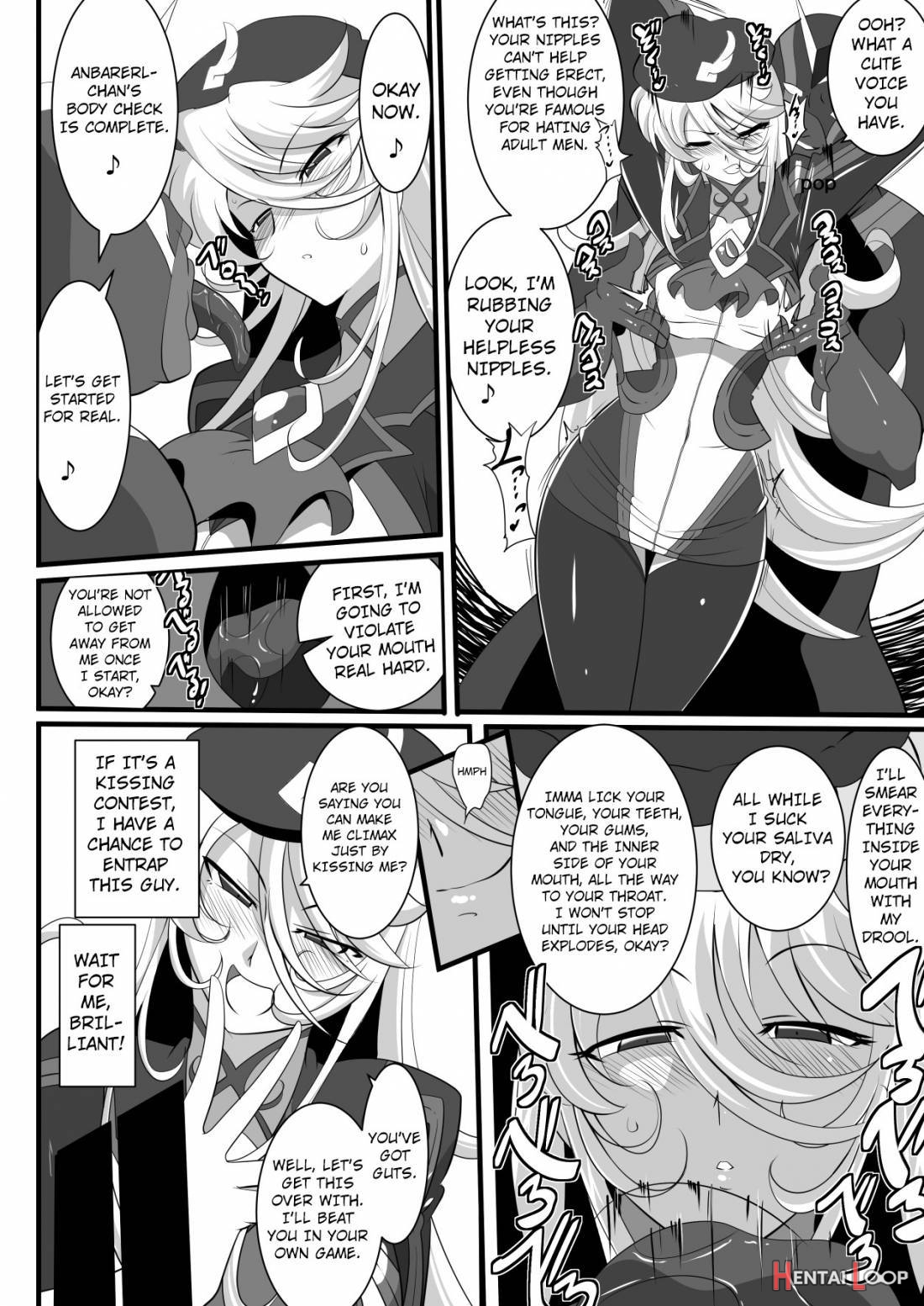 Heroine Harassment Shirogane No Anbarerl Hen Hitojichi O Torarete Nasu Subenaku Dosukebe Hero Ni Kegasareru Aku No Onna Kanbu page 14