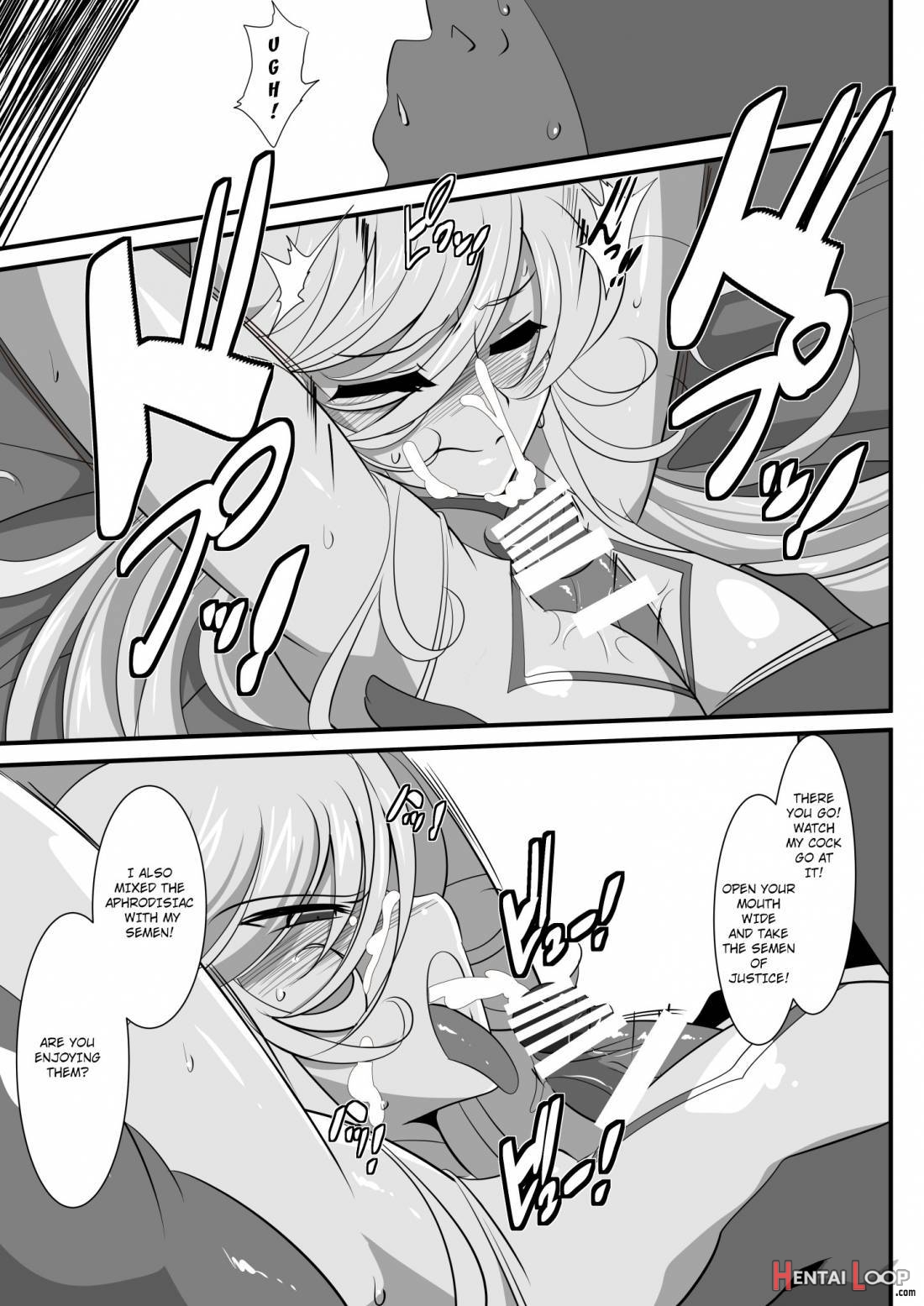 Heroine Harassment Shirogane No Anbarerl Hen Hitojichi O Torarete Nasu Subenaku Dosukebe Hero Ni Kegasareru Aku No Onna Kanbu page 23