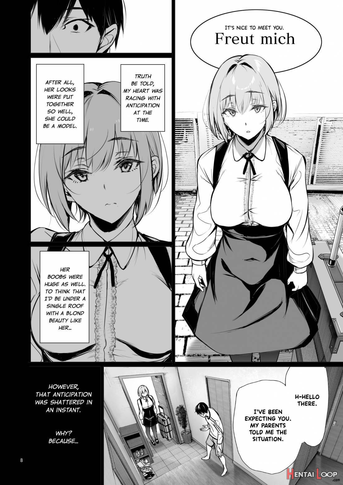 Homestay-chu No Doitsu Musume Ga Issho Ni Furo Ni Haitte Kuru Wake page 7