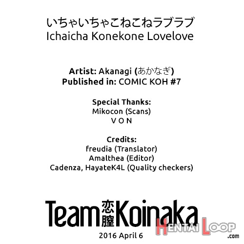 Ichaicha Konekone Lovelove page 21