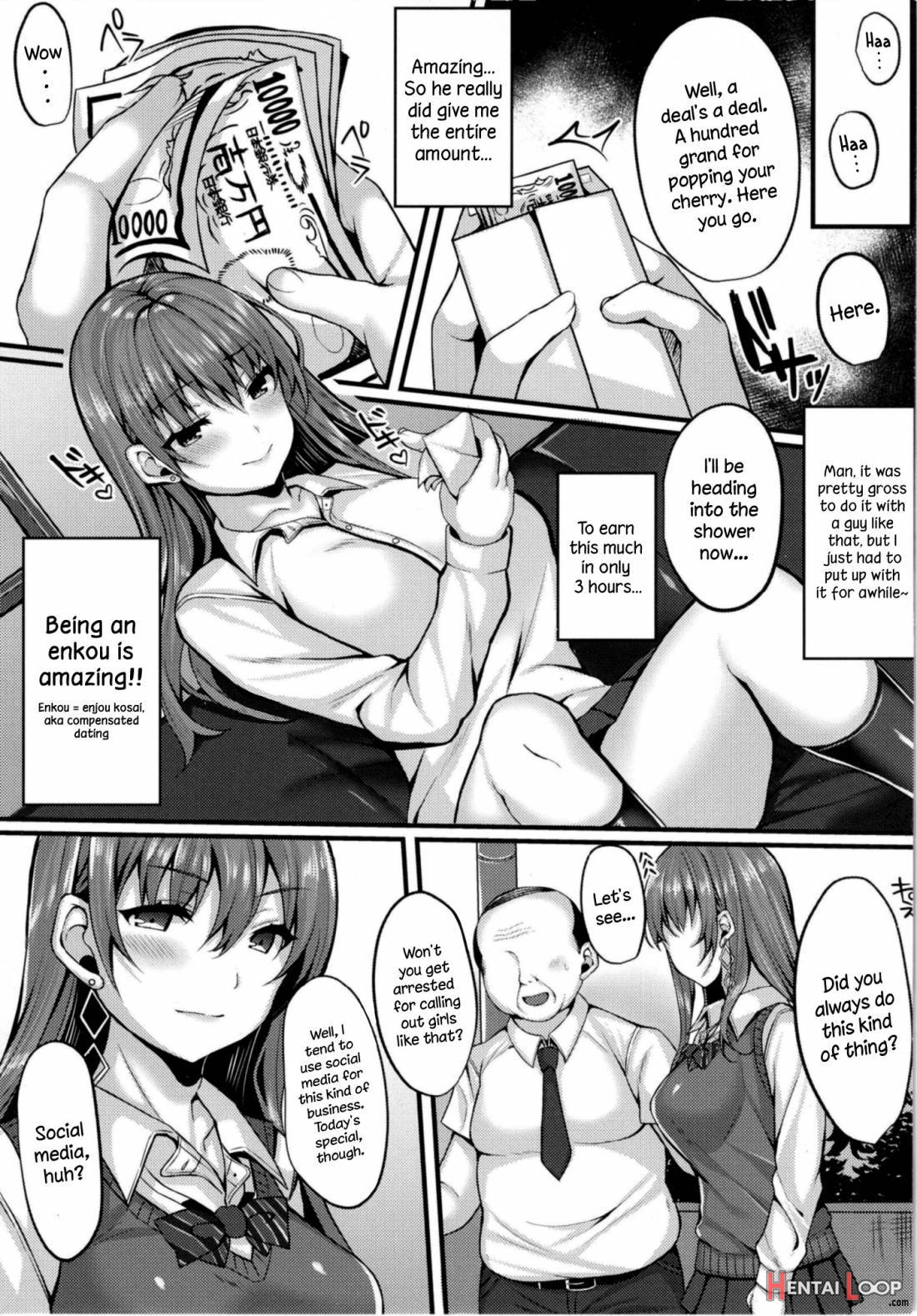 Kirakira Joshi Ga Enkou Uraaka Jk Ni Ochiru Made page 8