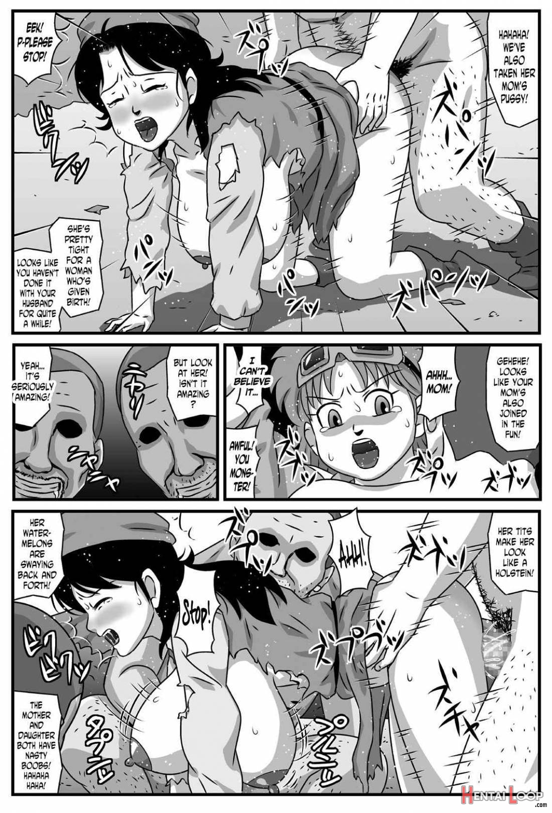 Kyonyuu Oyako Ga Touzoku-dan No Nikubenki Ni Nattara page 10