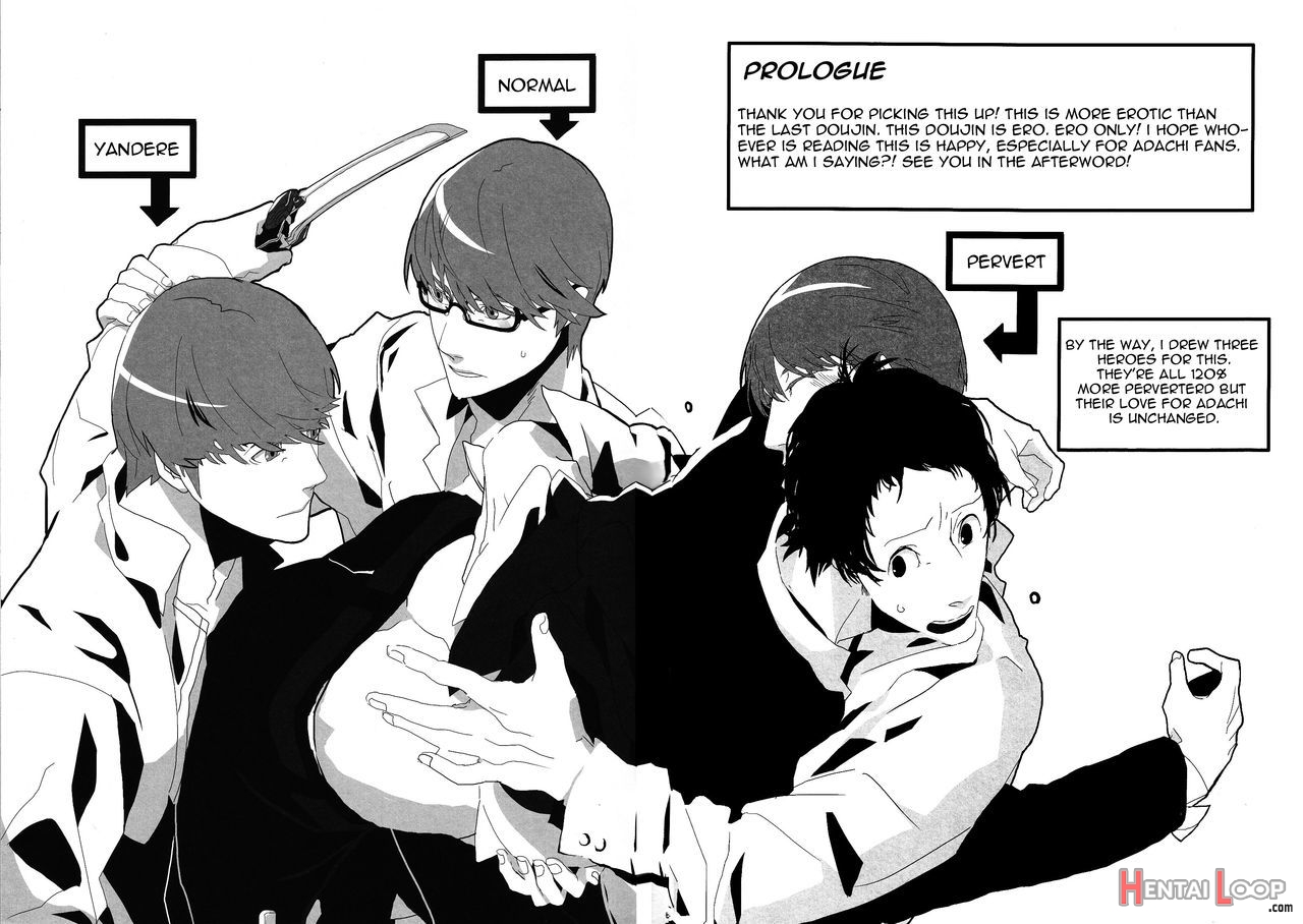 Let's Eat. A Delicious Hero X Adachi Doujinshi page 4