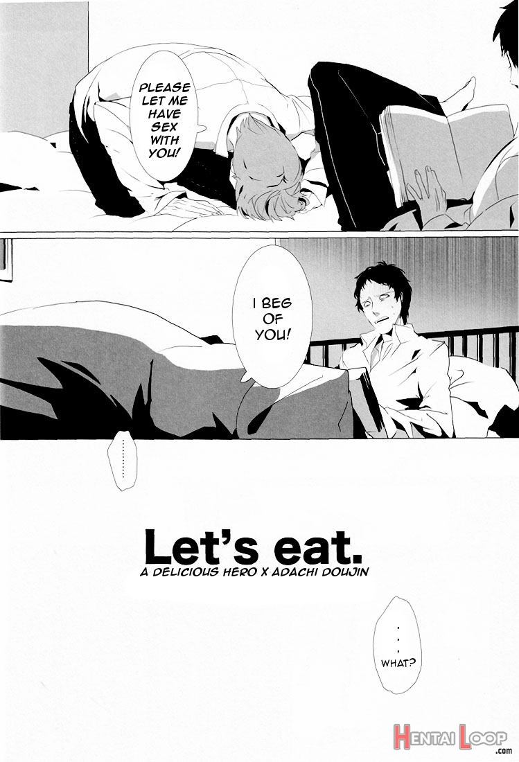 Let's Eat. A Delicious Hero X Adachi Doujinshi page 9