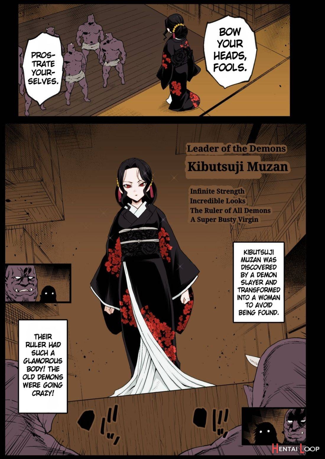 Mesu Ochi Onna Muzan-sama – Rape Of Demon Slayer 4 – Colorized page 2