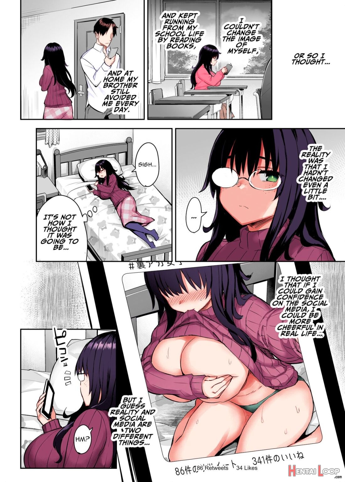 Moto Incha No Kyonyuu Yariman Imouto Ga Erosugite, Onii-chan Wa Mou…!! 0 ~jimiko No Watashi Ga Kawatta Riyuu~ – Colorized page 9