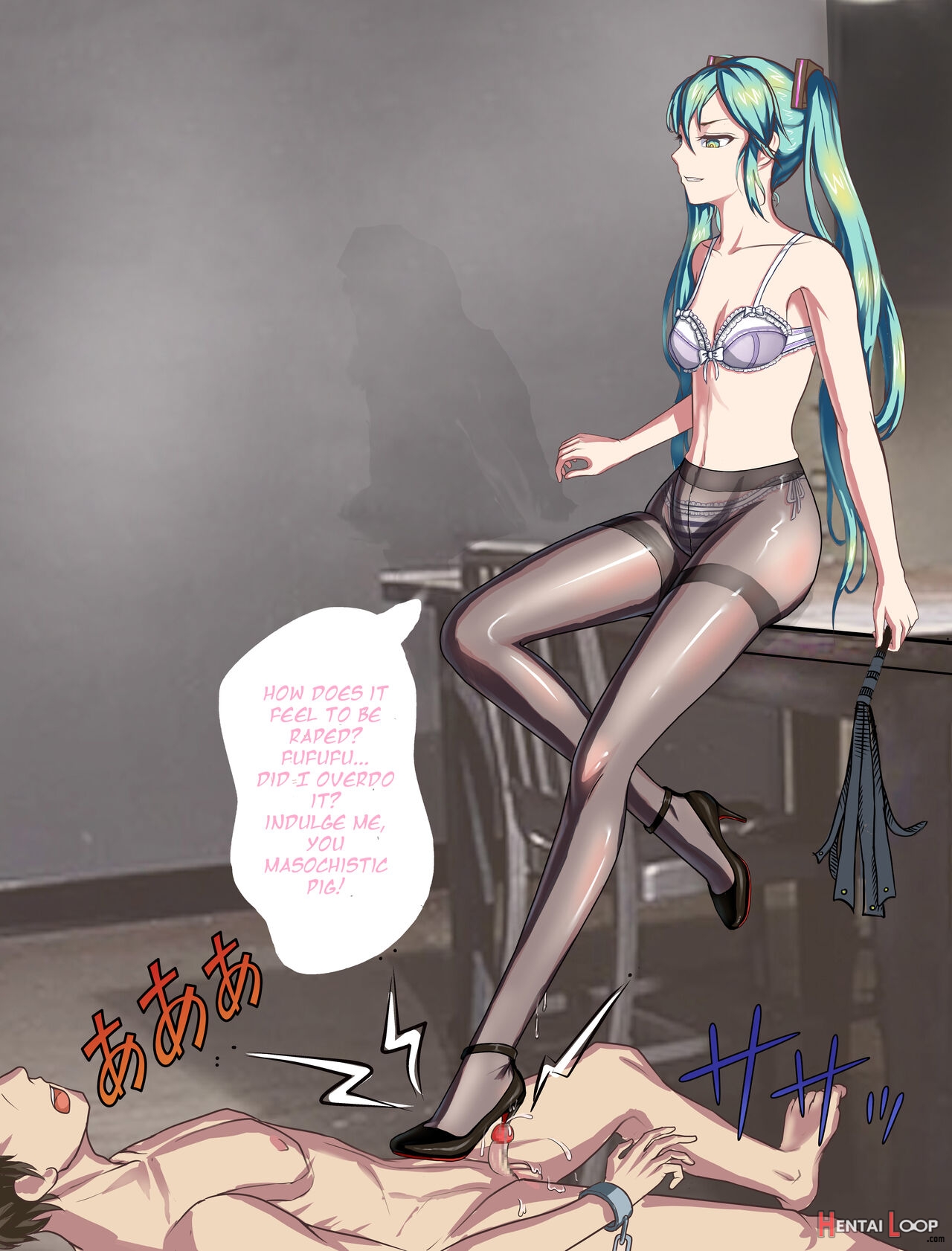 Multi-clothes Status Difference Miku Policewoman Foot Massage And High Heels Stepping On Urethra Torture page 4