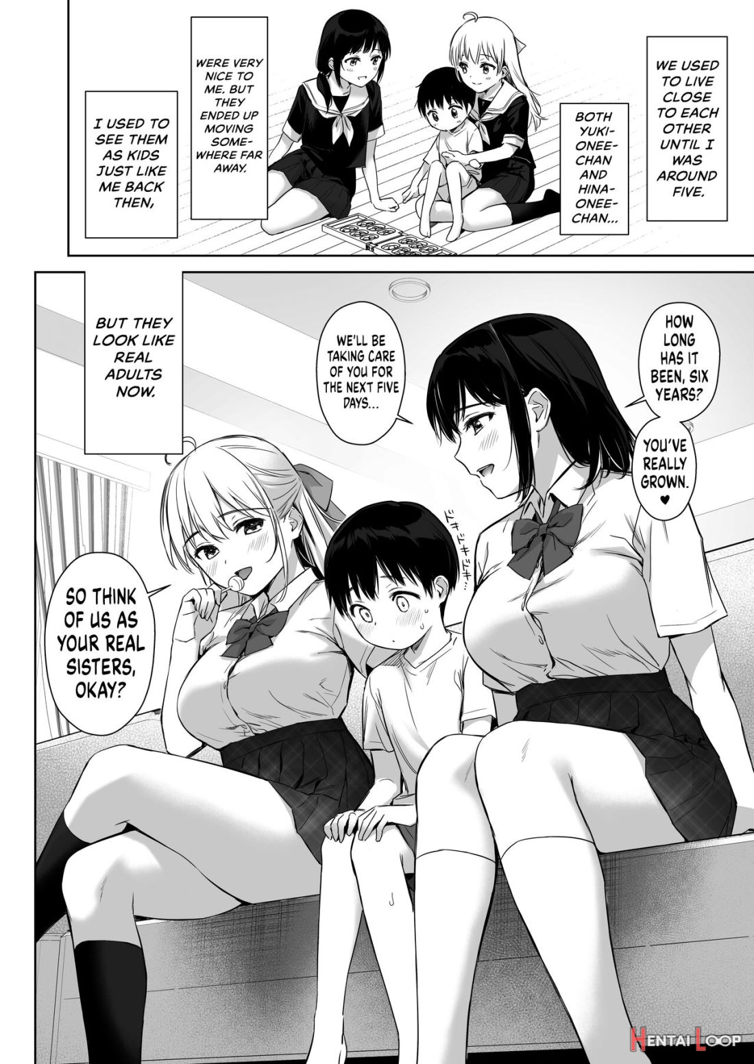 Naisho No Hajimete ~suunenburi Ni Atta Shinseki No Bijin Jk Shimai Ni Ecchi No Tehodoki Sarechaimasu~ page 4