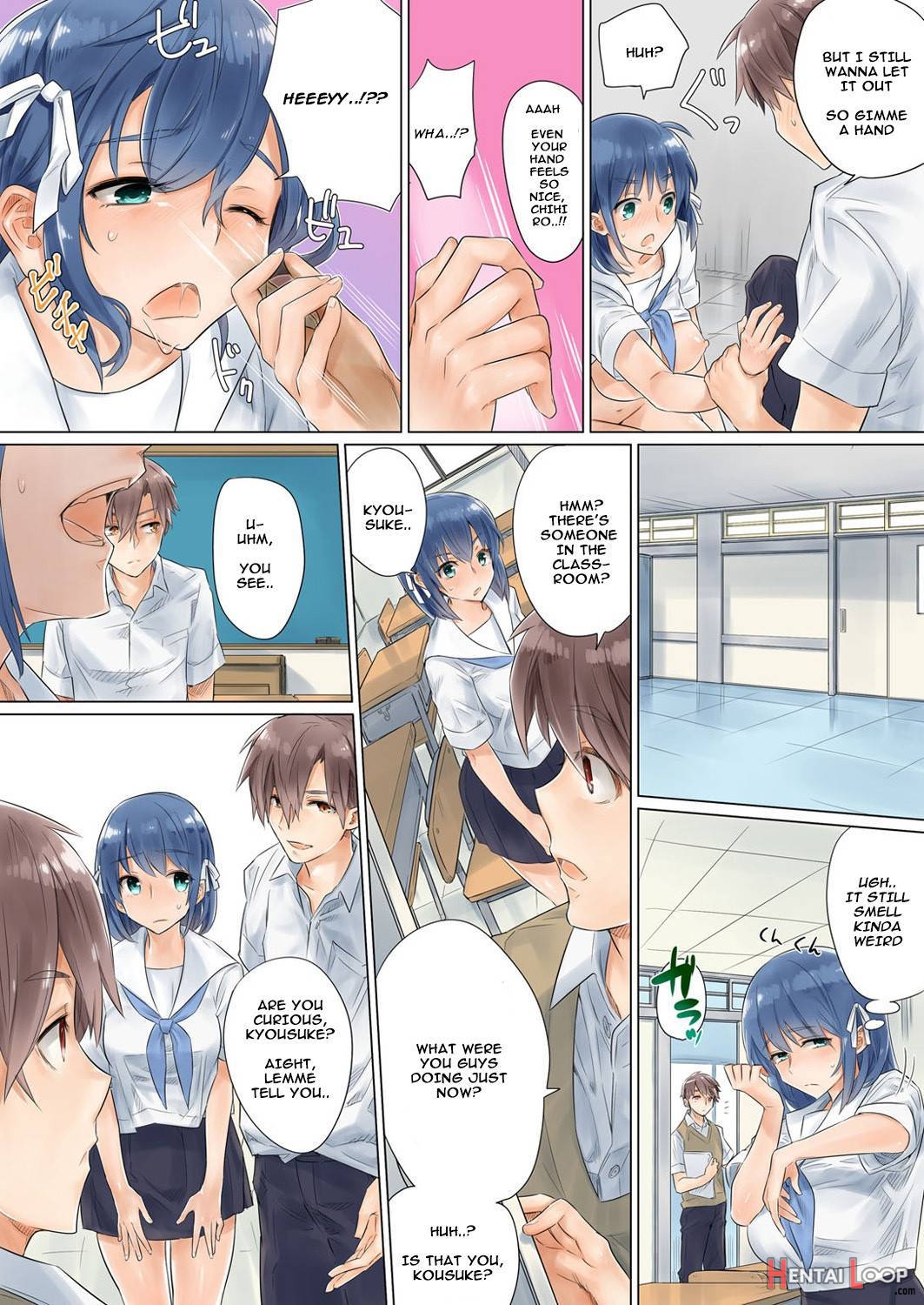 Netorare Kanojo -kareshi O Mae Ni Futago To Kyoushitsu Ecchi- Vol.01 page 49