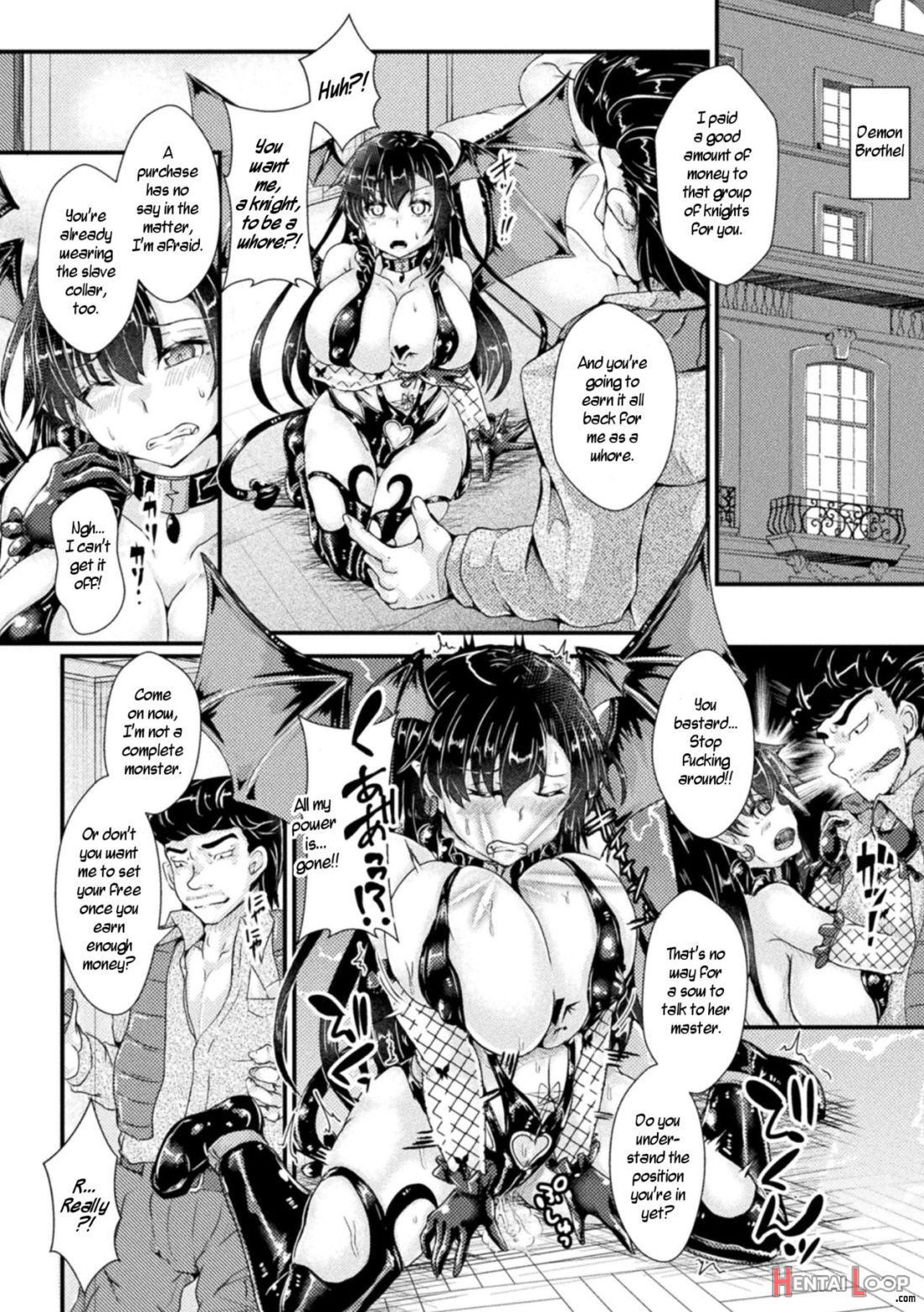 Nyotaika Kishi No Junan Inma Baishunfu Ochi page 4