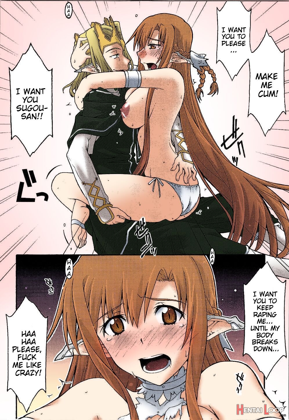 Ochiru -asuna- Colorized page 35