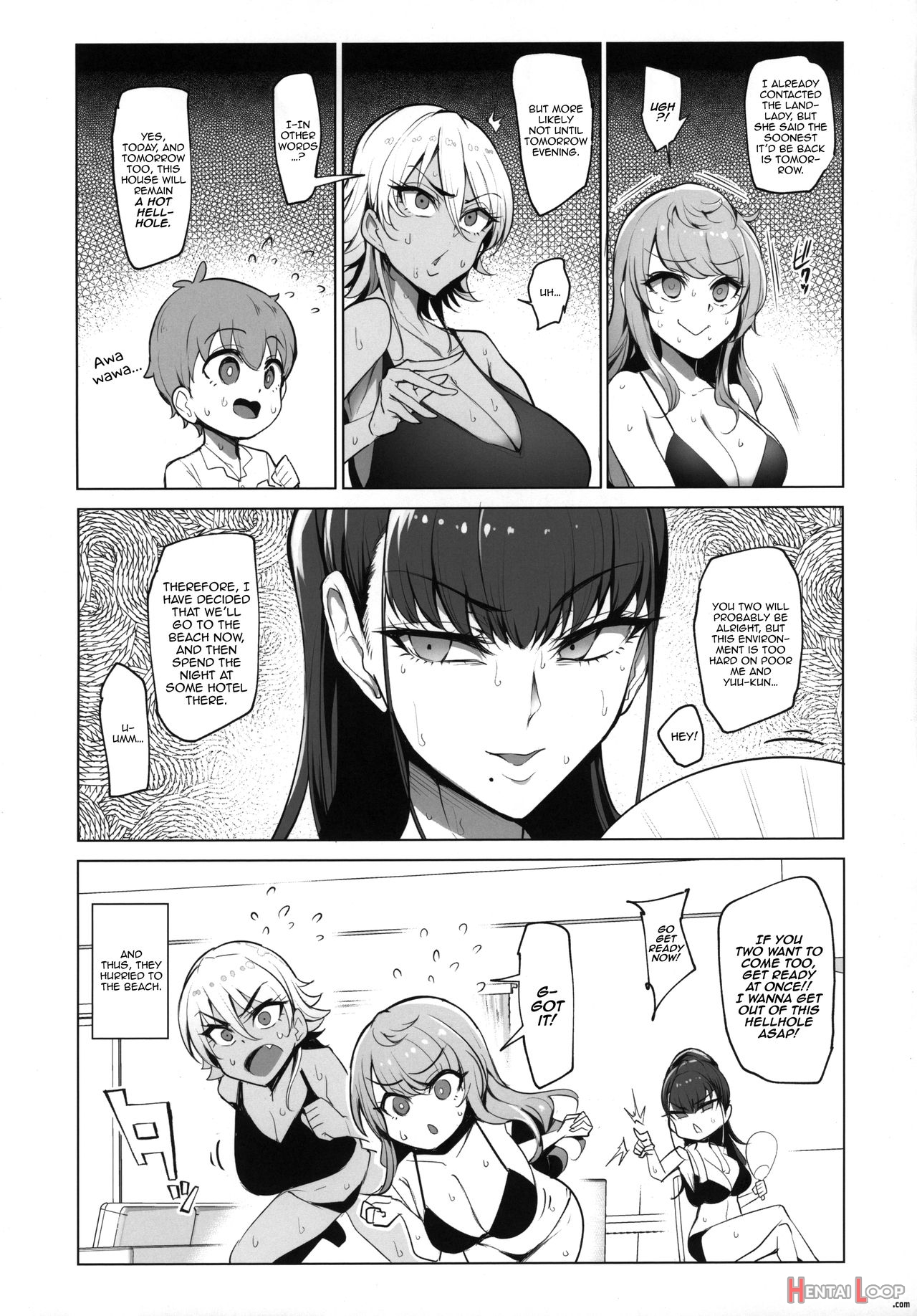 Odekake Shita No Wa H Na Gal Onee-chan-tachi To No Umi Deshita page 4