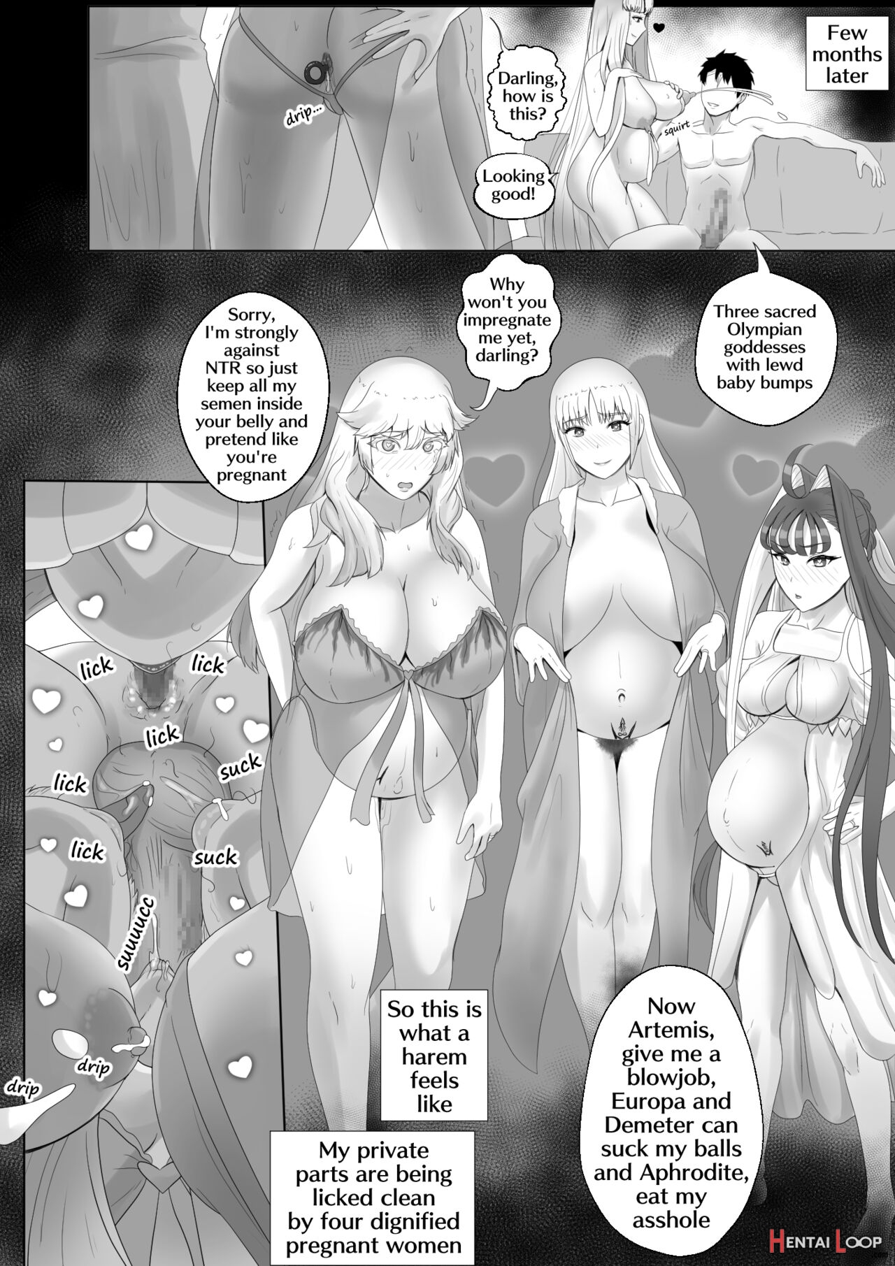 Olympus Goddesses Harem Comic page 9