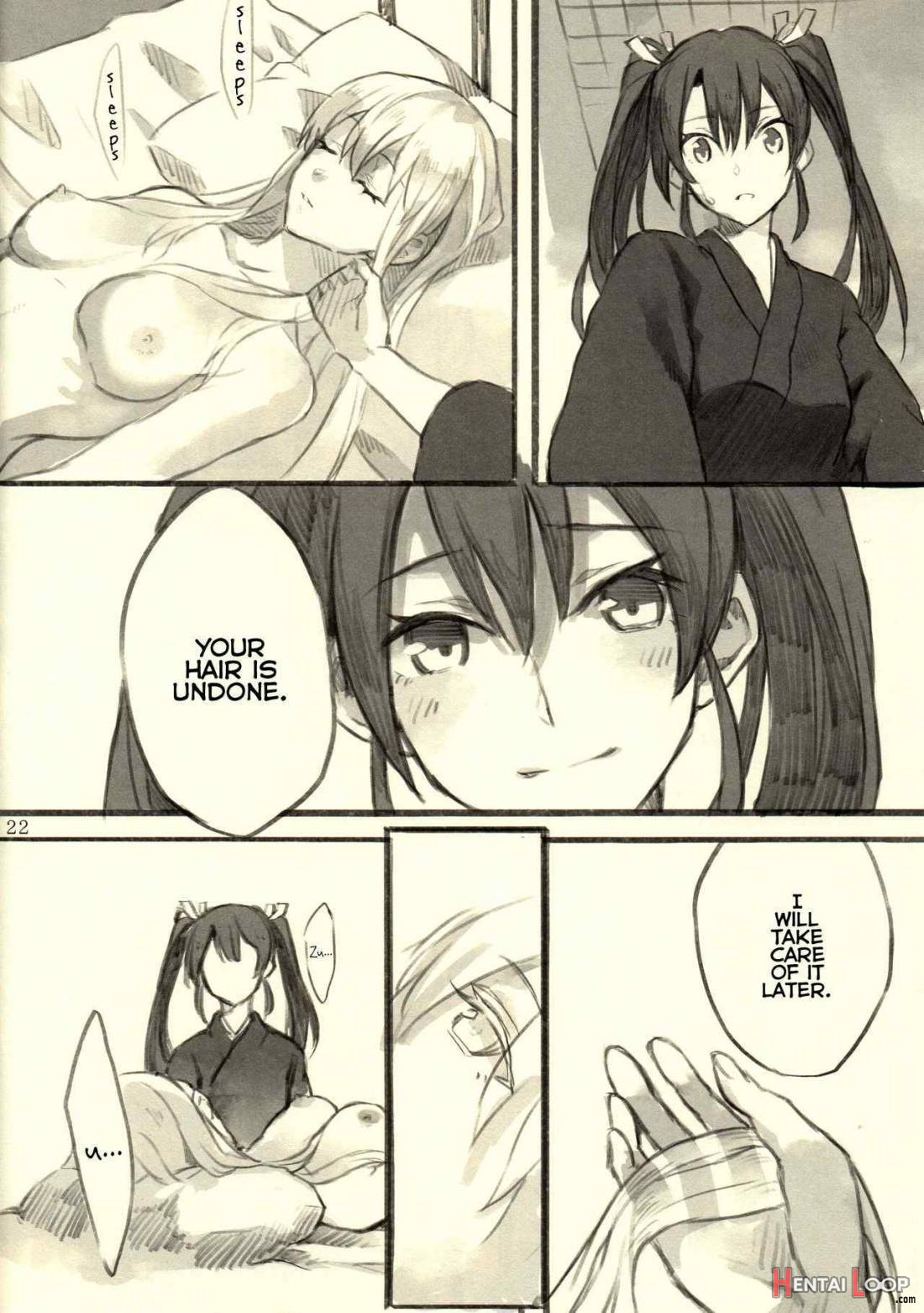 Omutsu No Shoukaku-san Ni Zuikaku-chan Muramura Shichau Hon. page 21