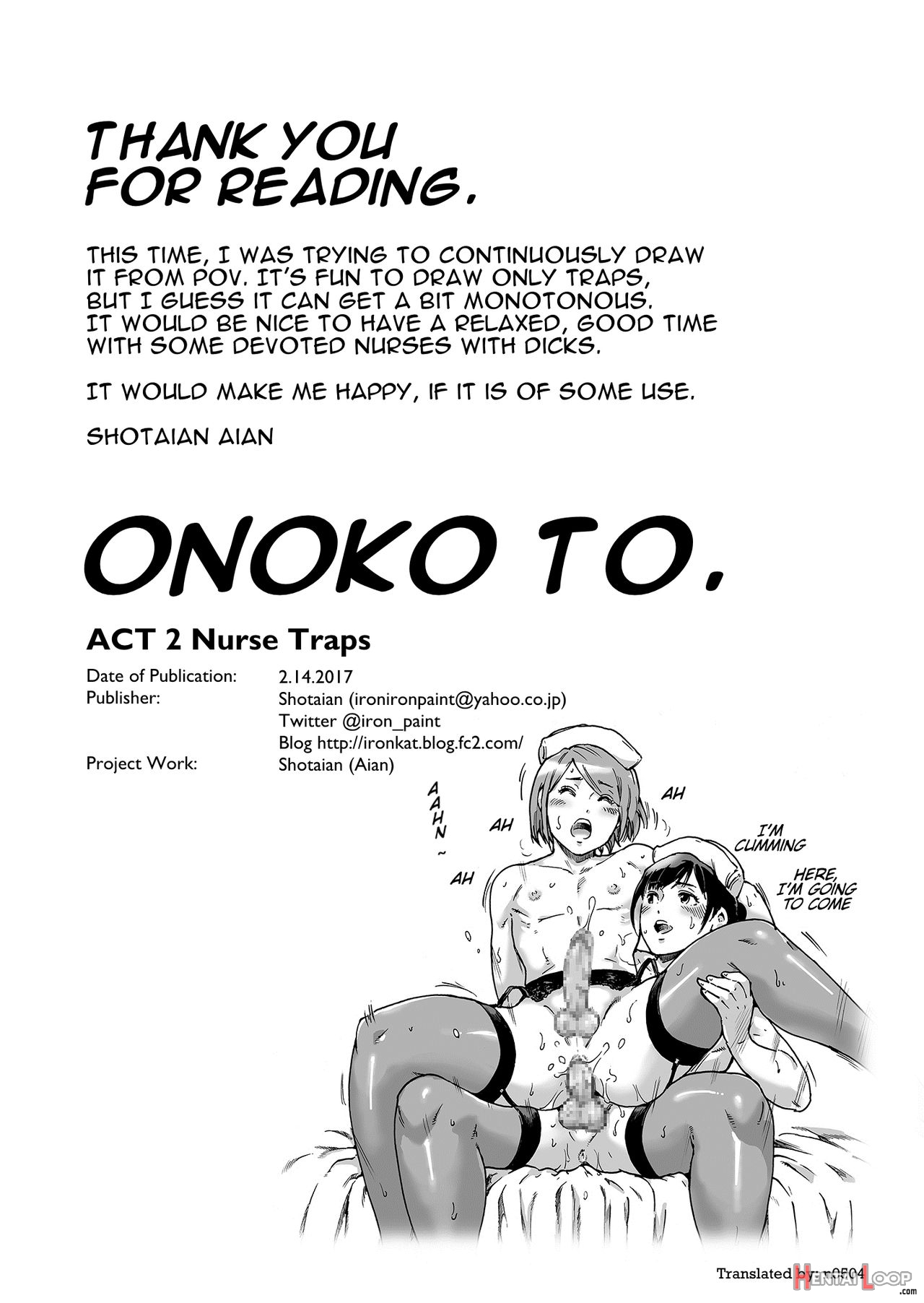 Onoko To. Act 2 Nurse Onoko page 16