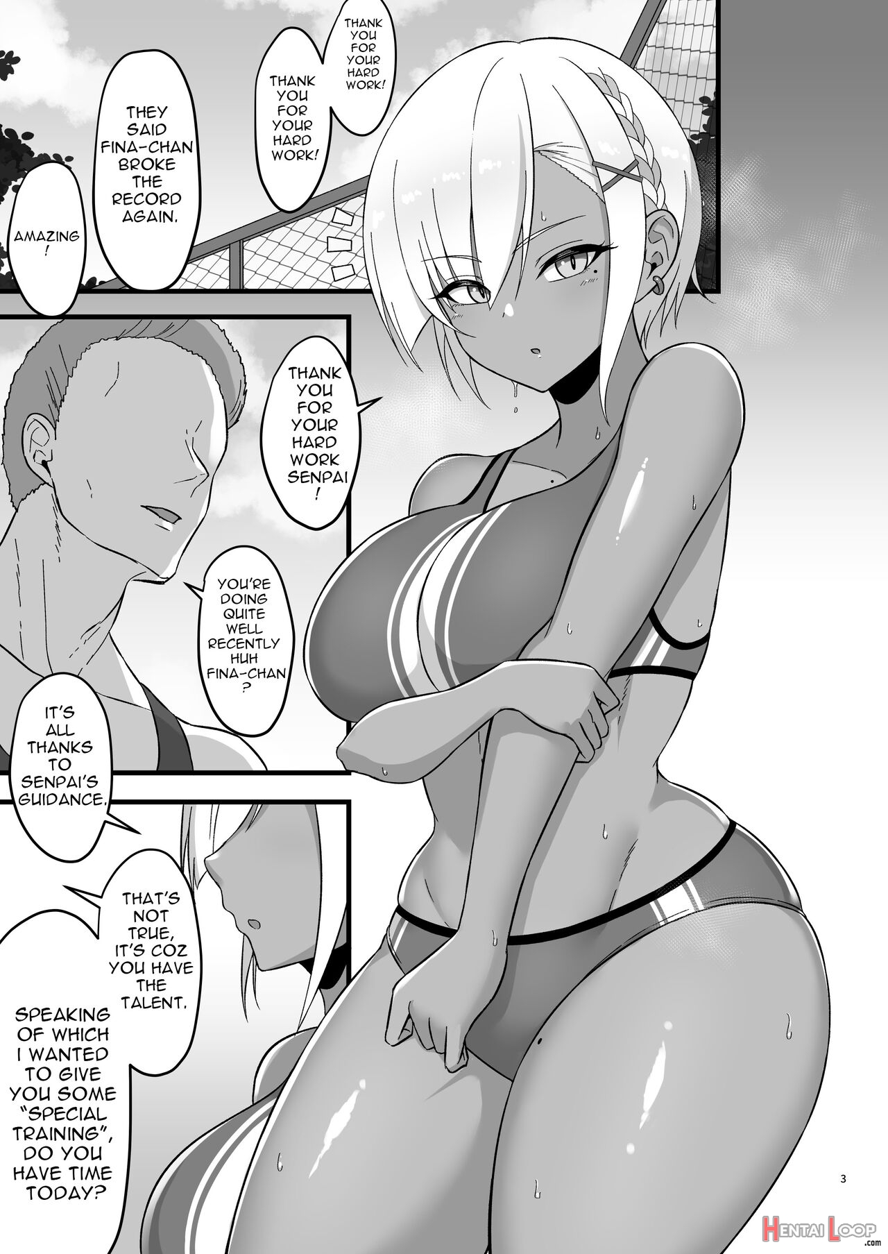 Secret Training With Fina-chan page 3