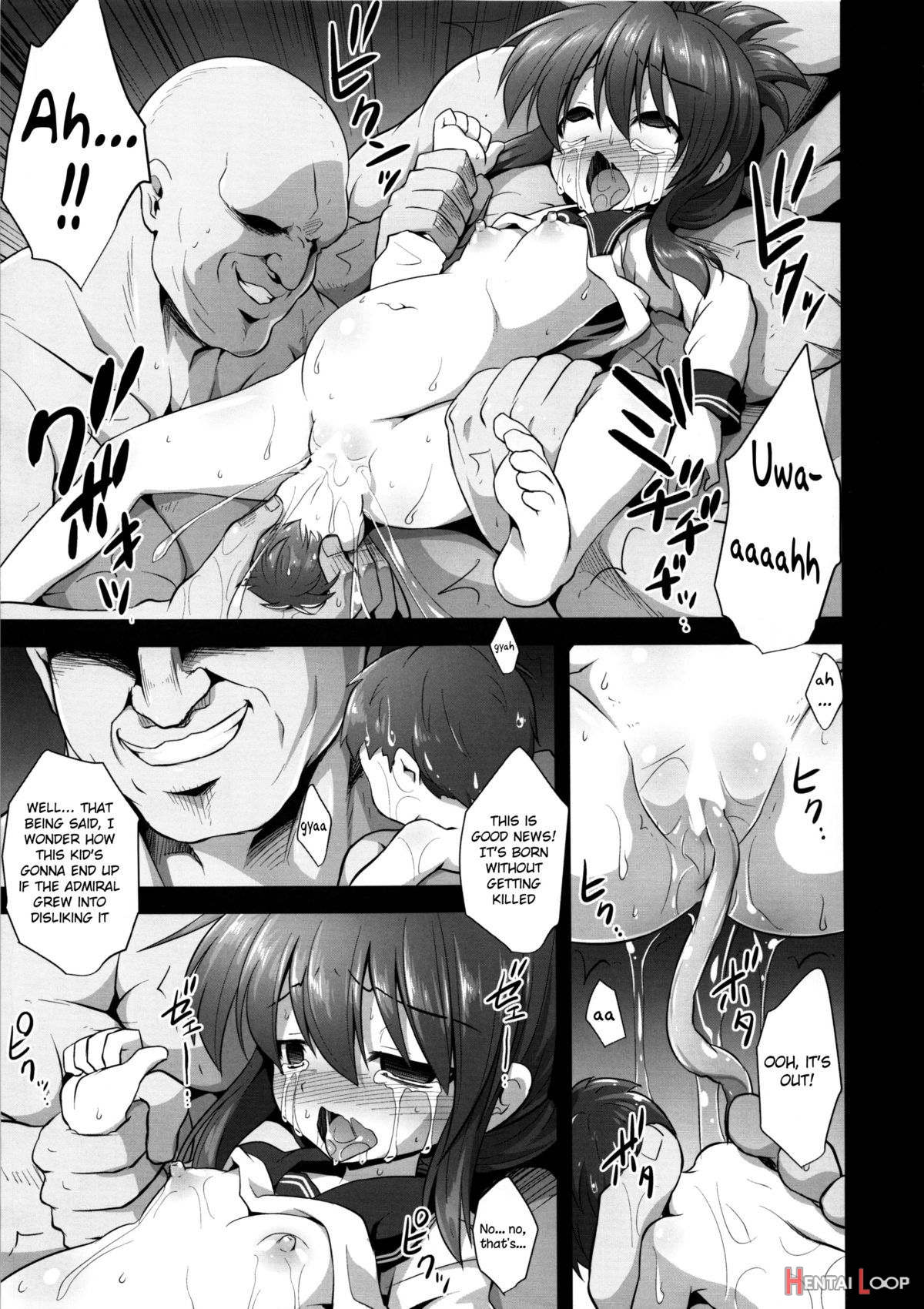 Ship Girls Pregnancy - Inazuma's Brutal Childbirth Rape page 30