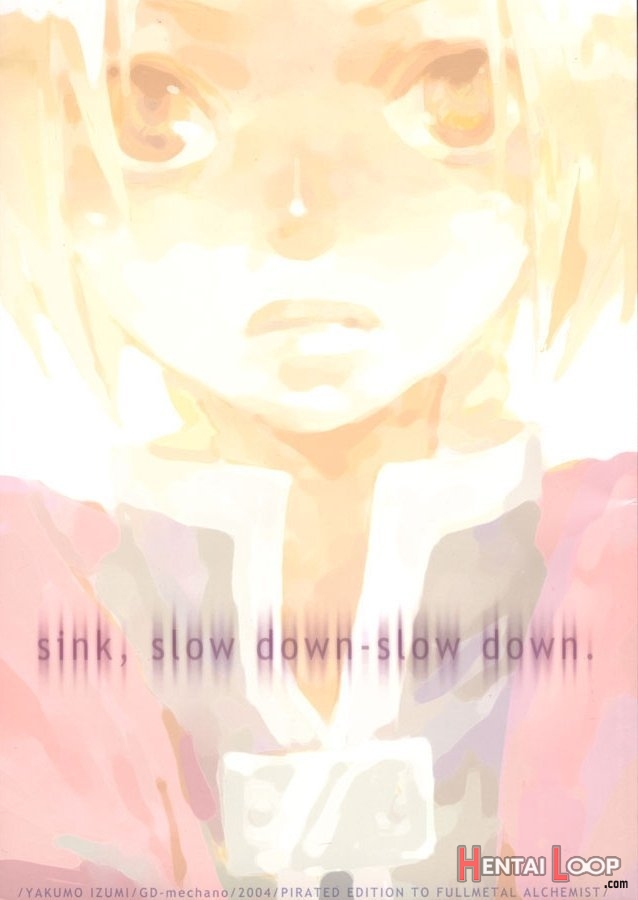 Sink Slow Down - English page 1
