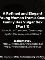 Sodachi No Yosasou Na Onee-san Ga Ogehin Sex Suru Hanashi Sono 1 page 9