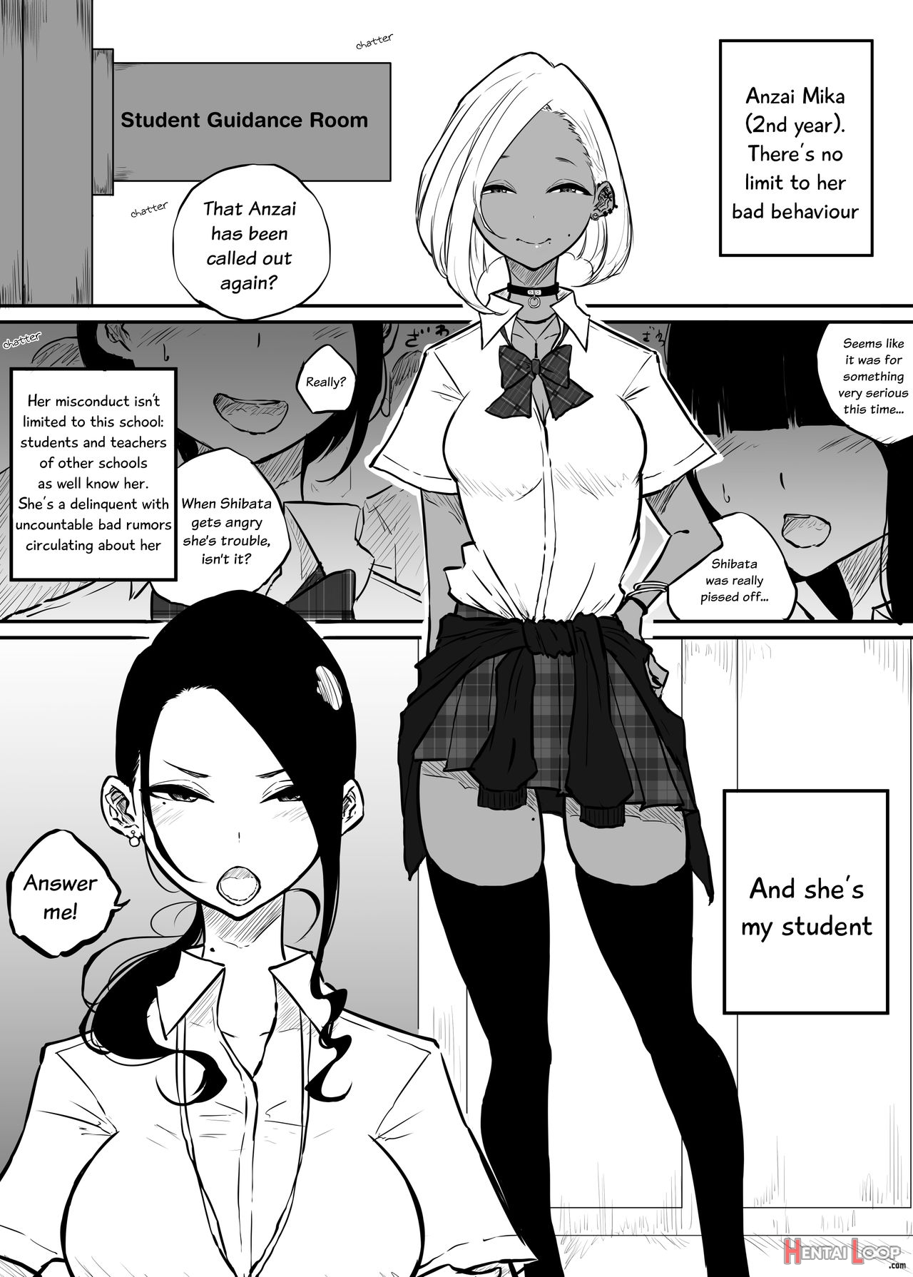 Sparta Sensei Ga Oshiego No Bitch Gal Ni Ecchi Na Koto Sareru Hanashi page 3