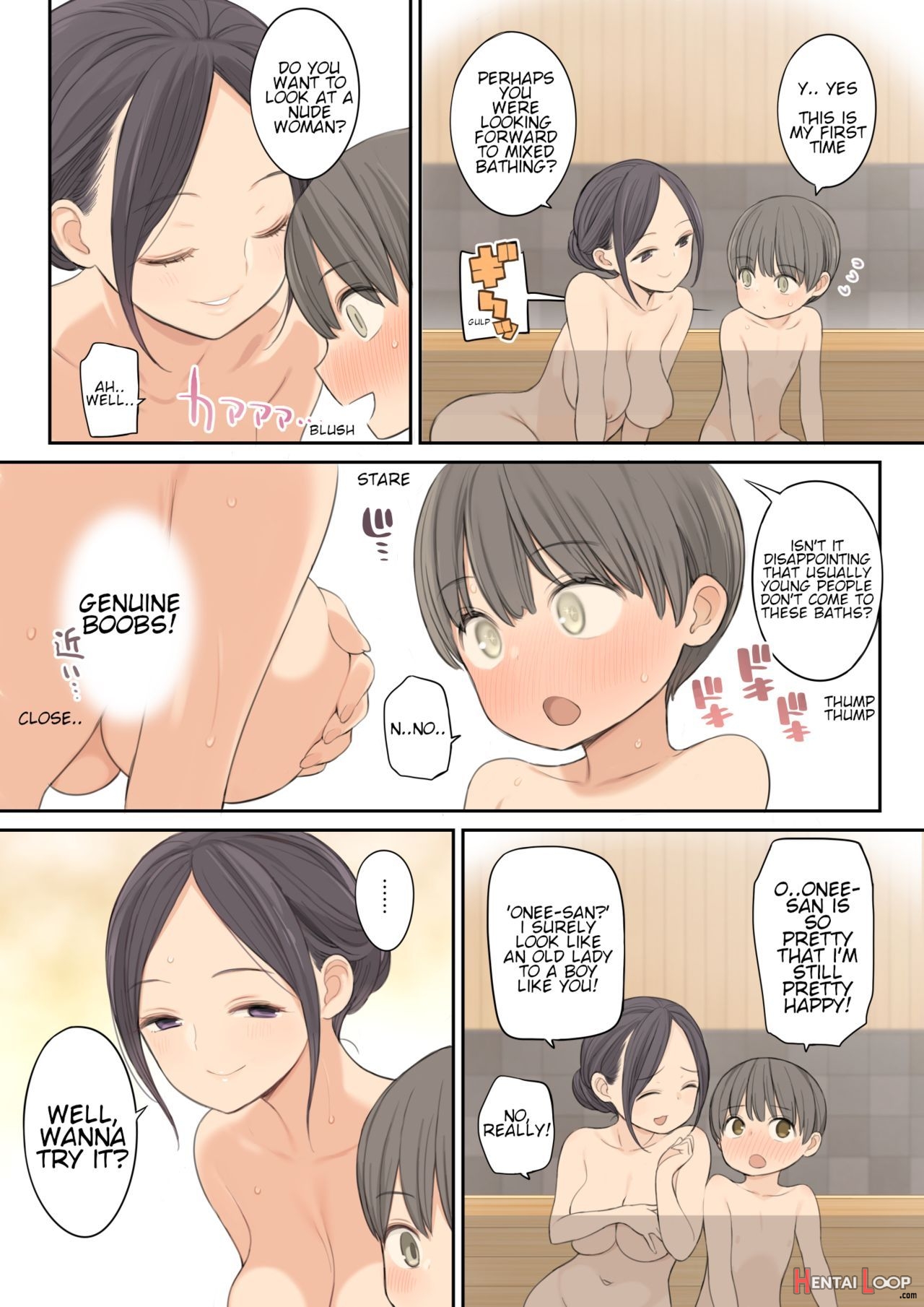 Story Of How I Came A Lot With An Older Oneesan At The Mixed Hot Spring Bath page 7