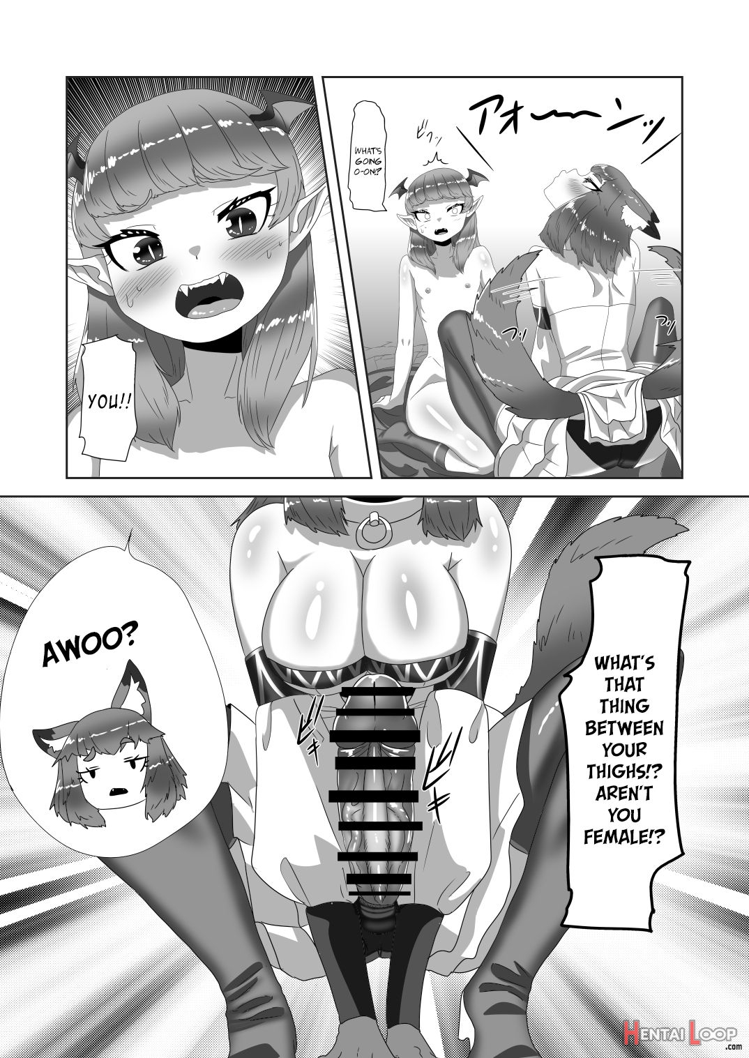 Vampire Shota And Sacrificial Futanari She-werewolf page 18