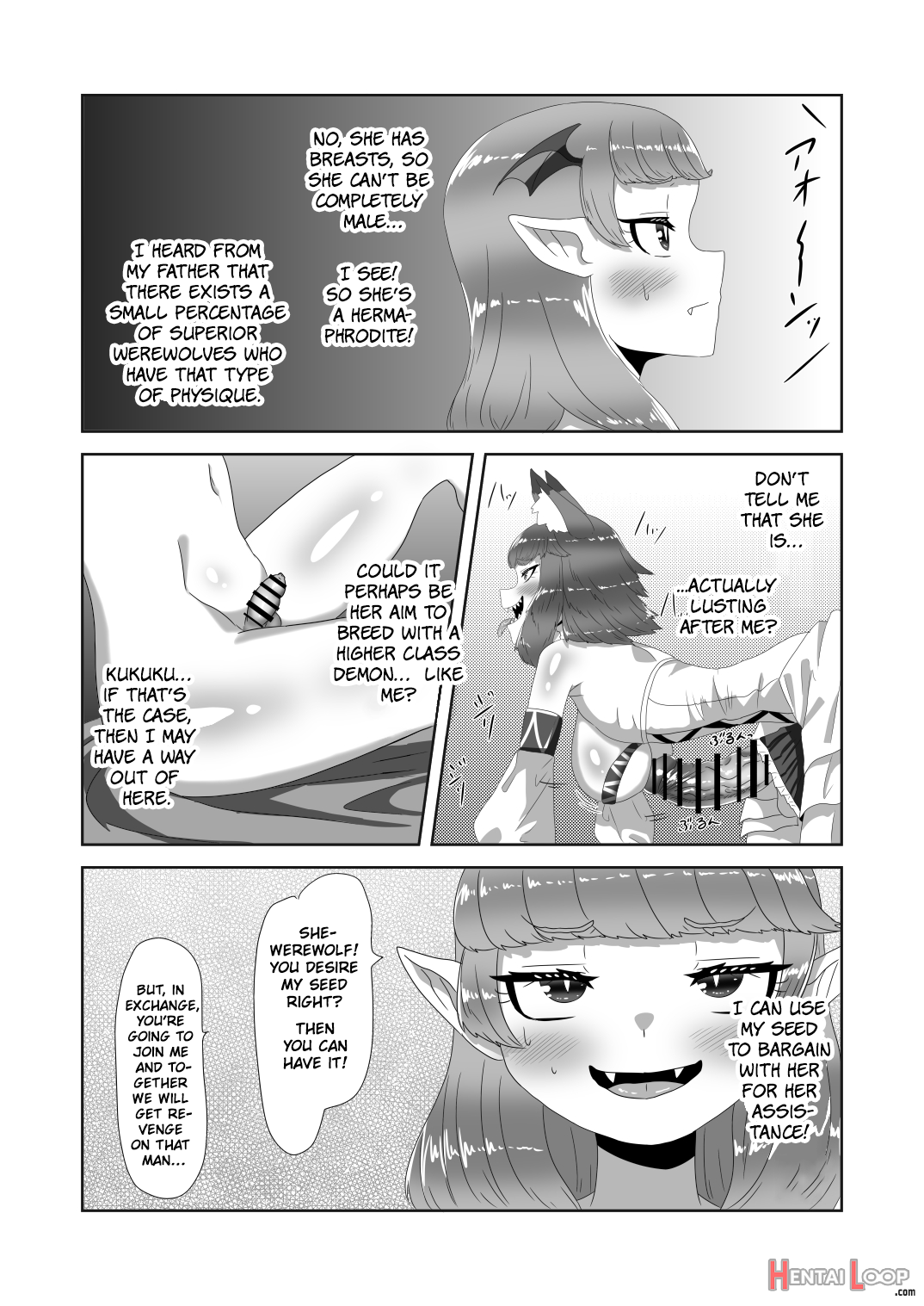 Vampire Shota And Sacrificial Futanari She-werewolf page 19