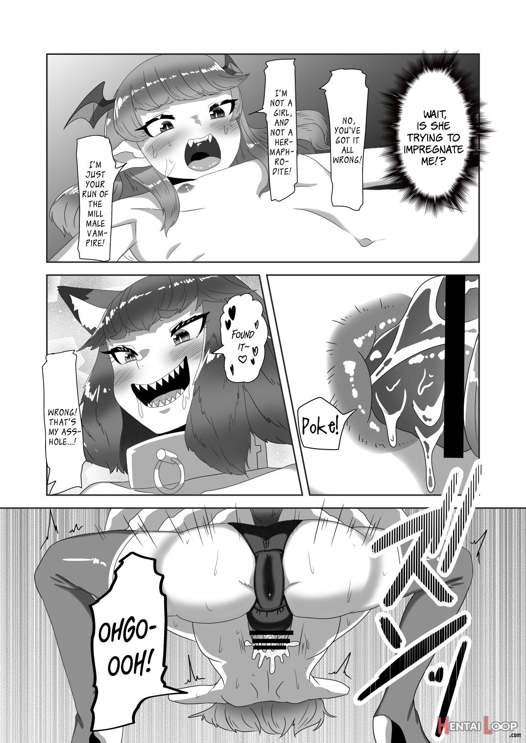 Vampire Shota And Sacrificial Futanari She-werewolf page 25