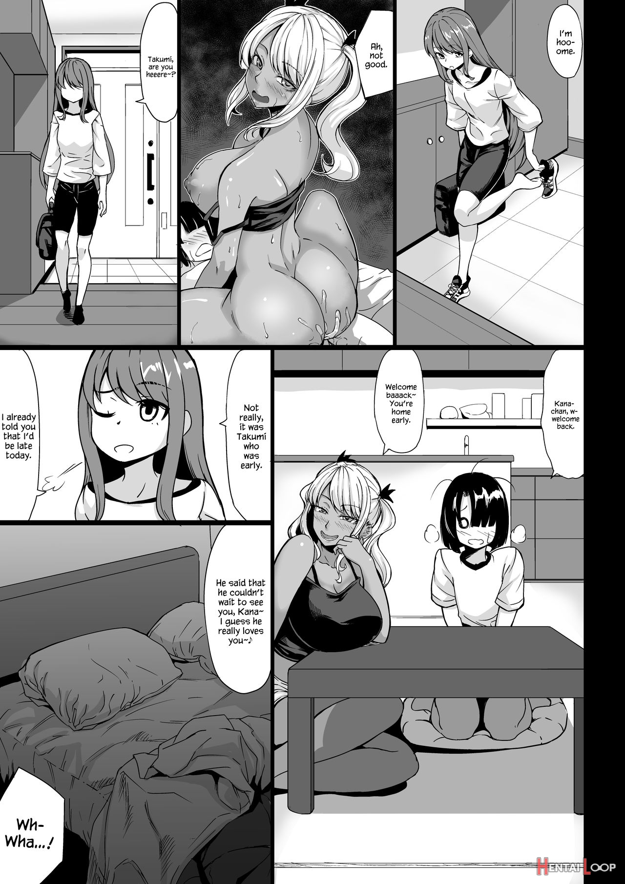 Would You Rather Be With Your A-cup Girlfriend Or A J-cup, Dark Skinned, Gyaru Onee-san? page 27