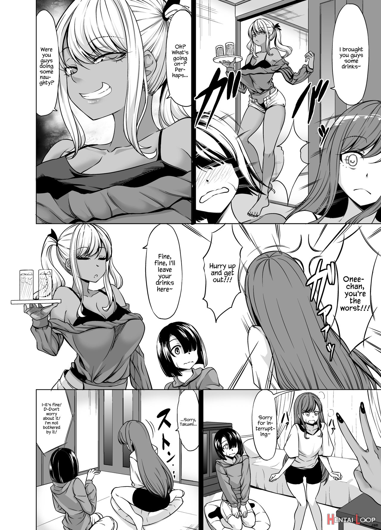 Would You Rather Be With Your A-cup Girlfriend Or A J-cup, Dark Skinned, Gyaru Onee-san? page 8