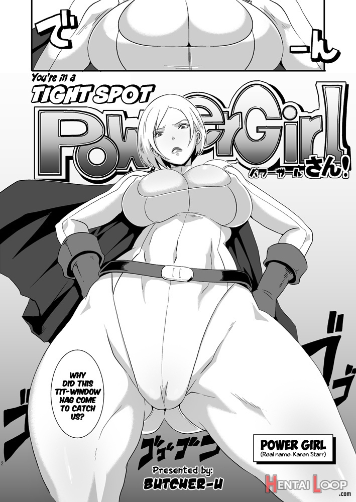 You're In A Tight Spot, Power Girl-san! page 2