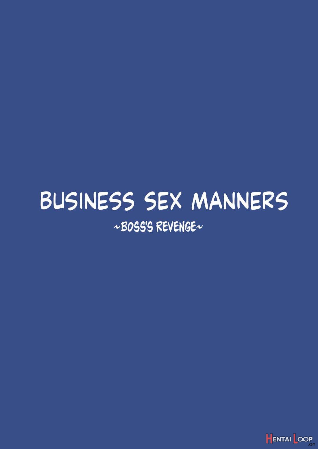 Business Sex Manner ~fukushuu No Joushi Hen~ page 3