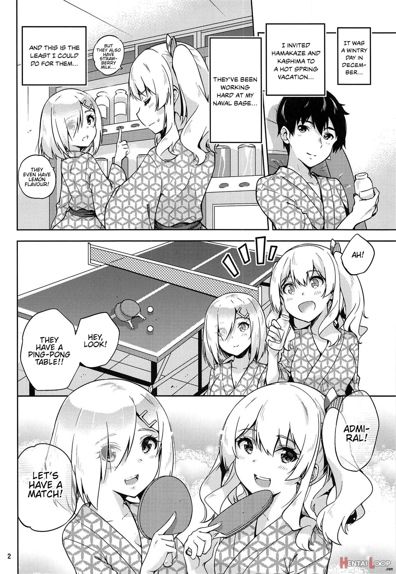 Kashima And Hamakaze In Hotspring Yukatas page 3