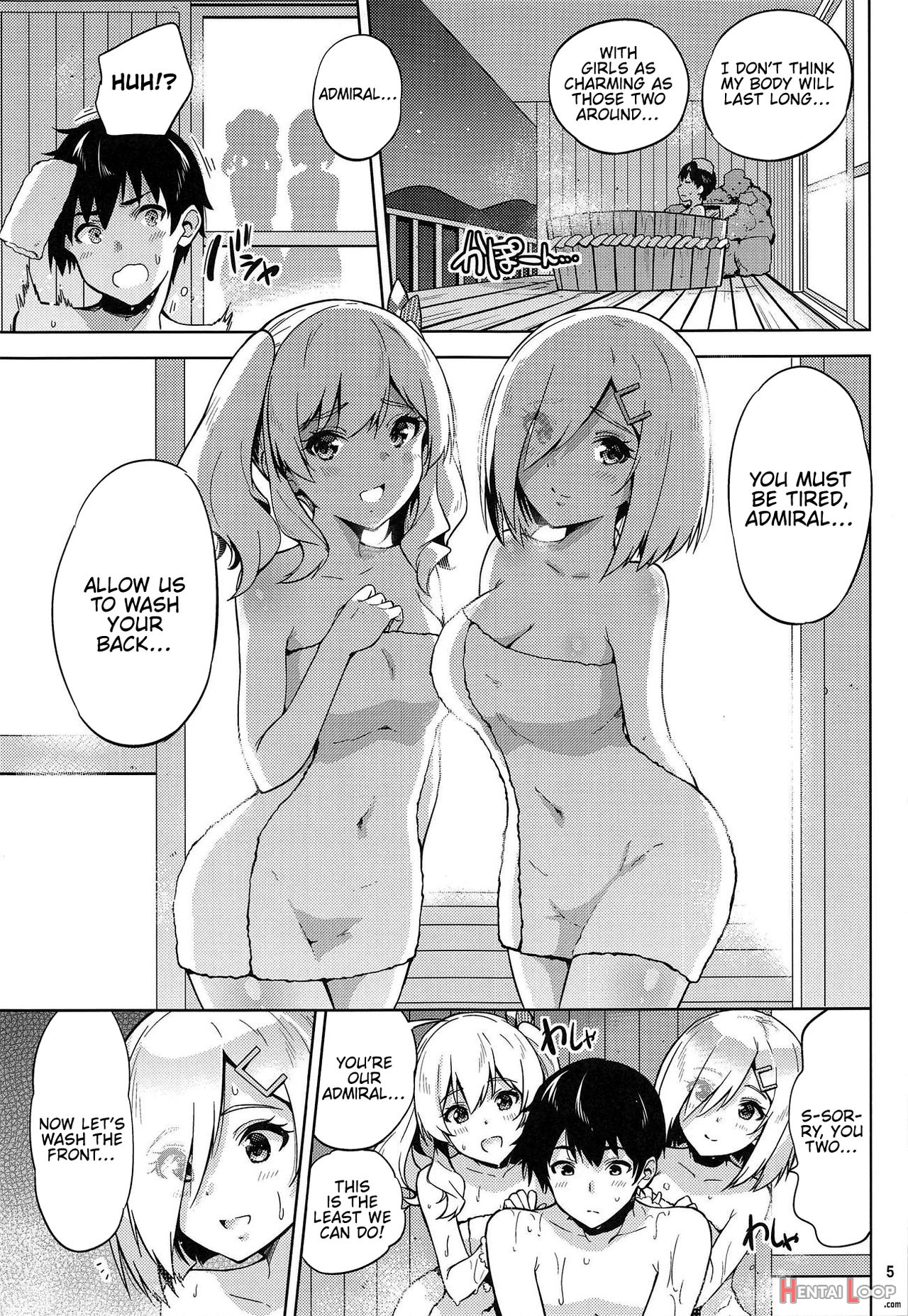 Kashima And Hamakaze In Hotspring Yukatas page 6