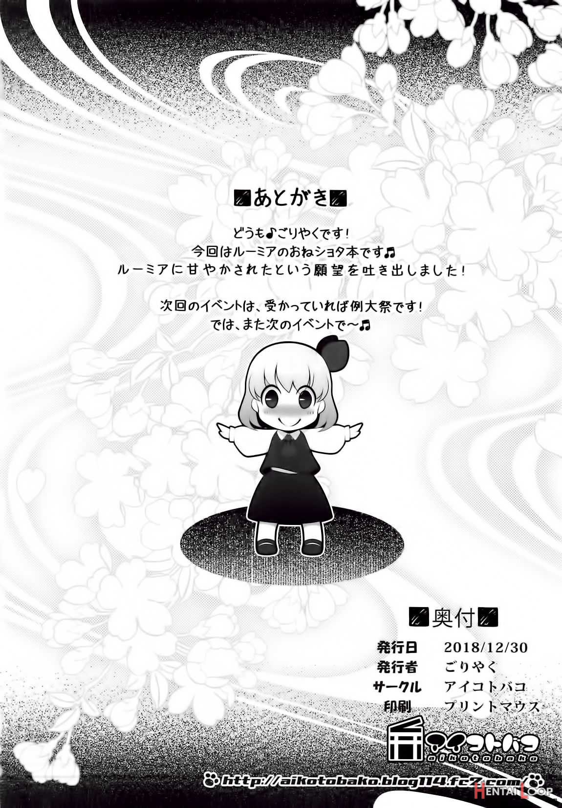 Rumia Oneechan Will Teach You page 17