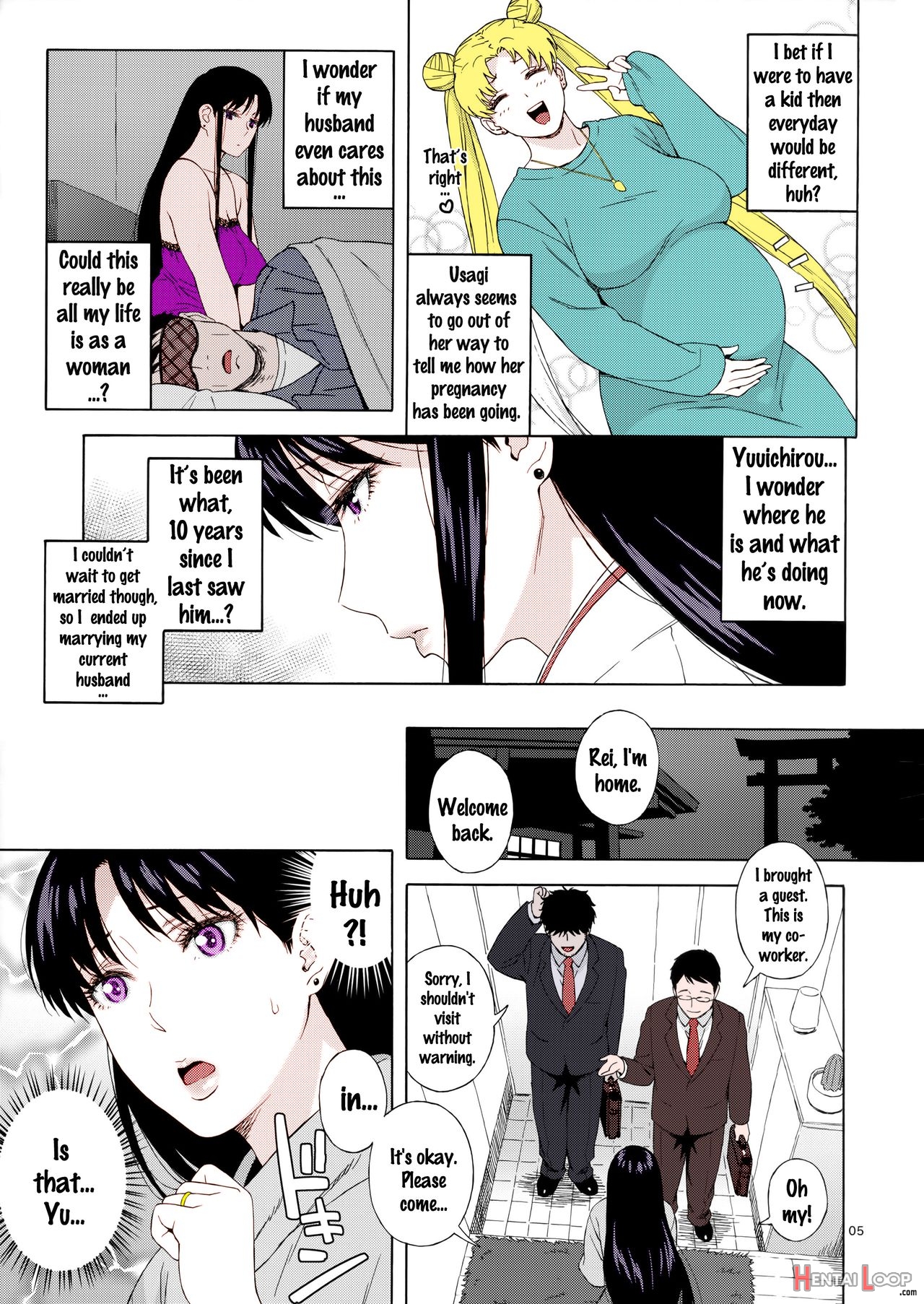 Ano Hito Ni Nita Hito [hitozuma Rei-chan No Yuuutsu] – Colorized page 3