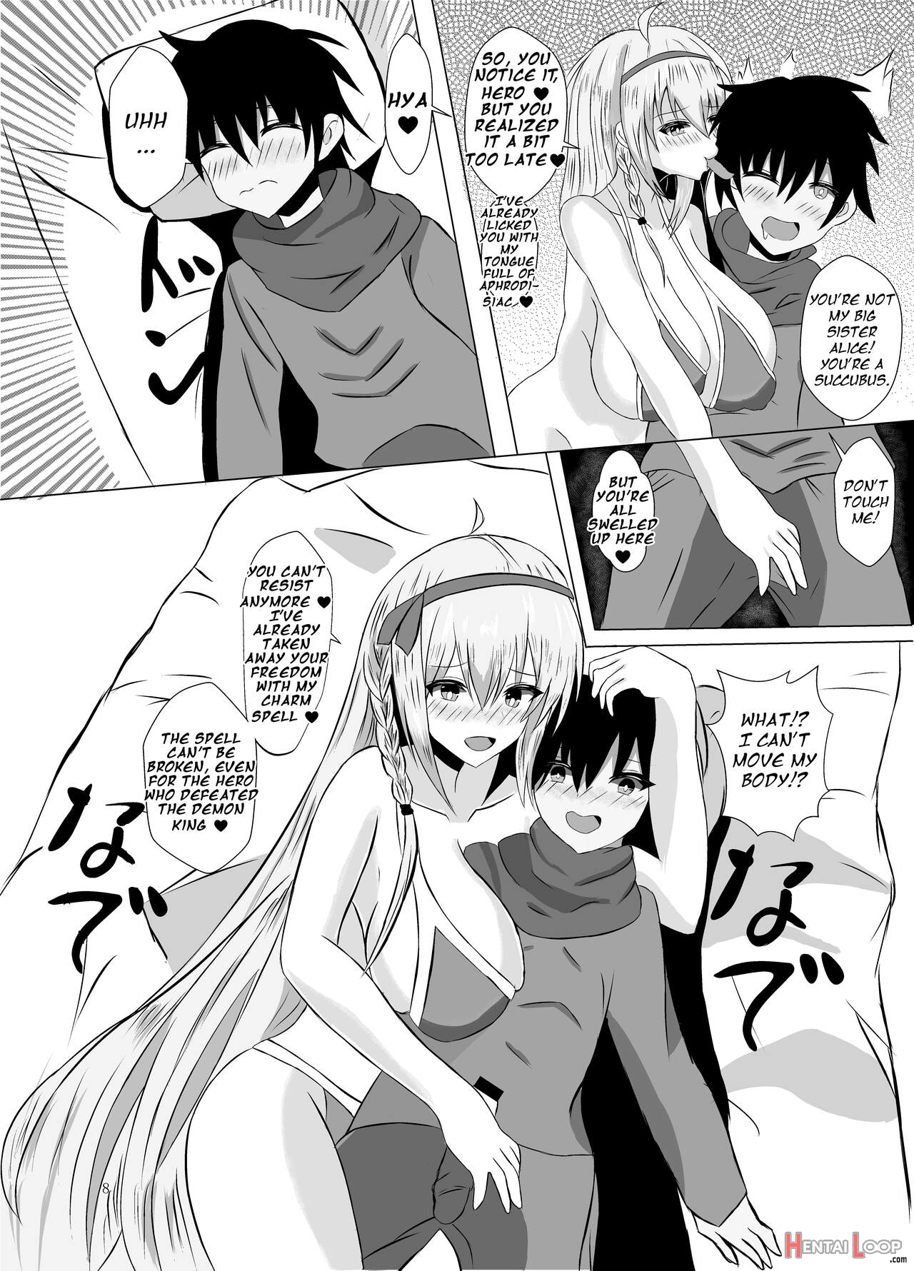 A Succubus-mimicking Slime Rapes A Shota Hero page 8