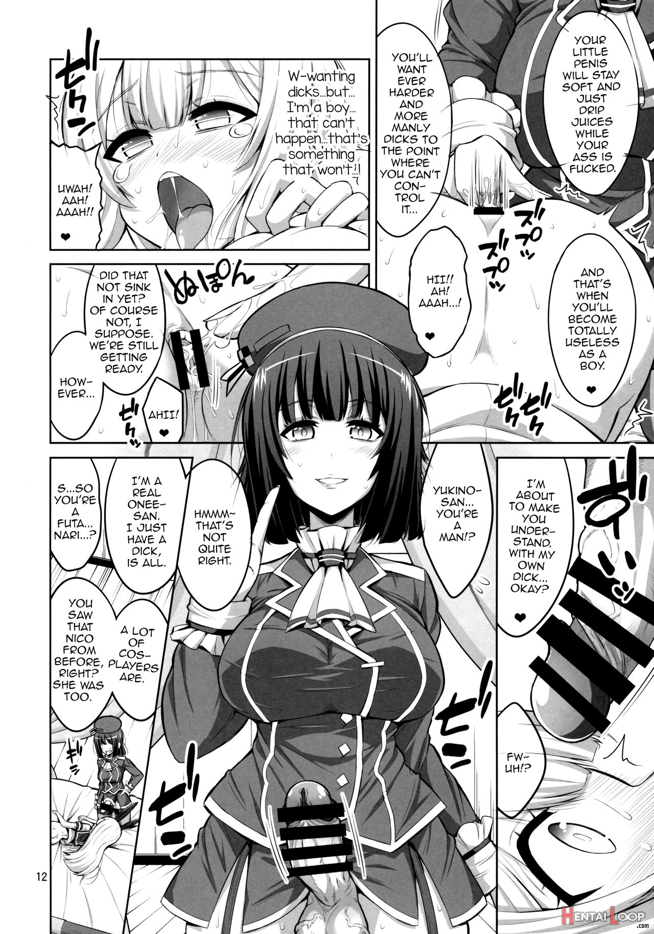 Futanari Onee-san X Otokonoko Cosplayer ♥ Mesu Ochi Choukyou page 9