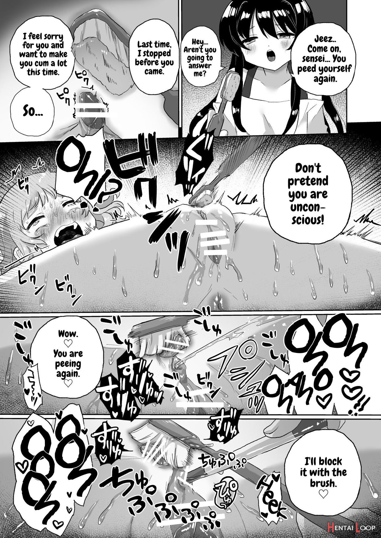 Joshidaisei Kateikyoushi, Psycho Les Gaki Ni Haibokushi Choukyou Sareru page 35