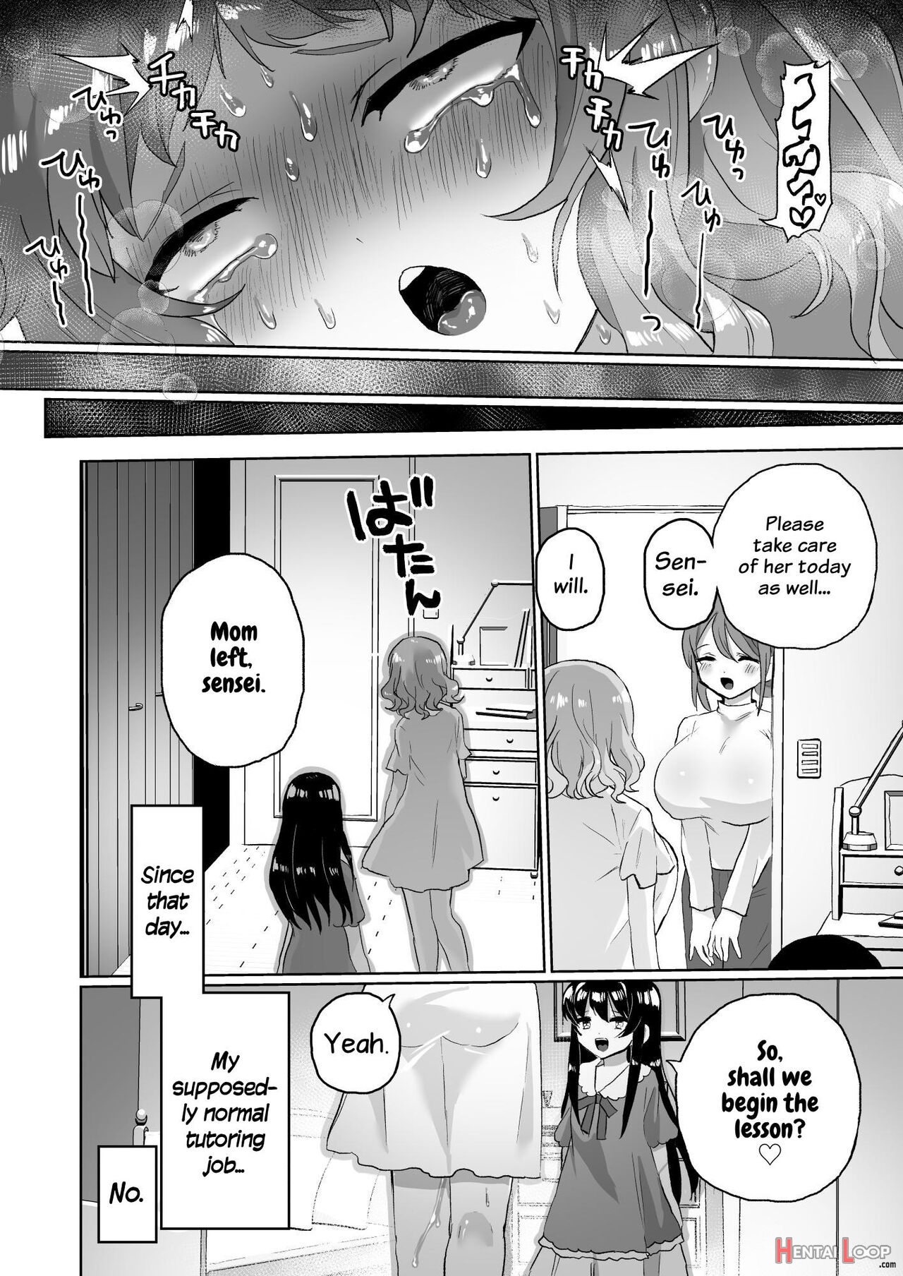 Joshidaisei Kateikyoushi, Psycho Les Gaki Ni Haibokushi Choukyou Sareru page 44