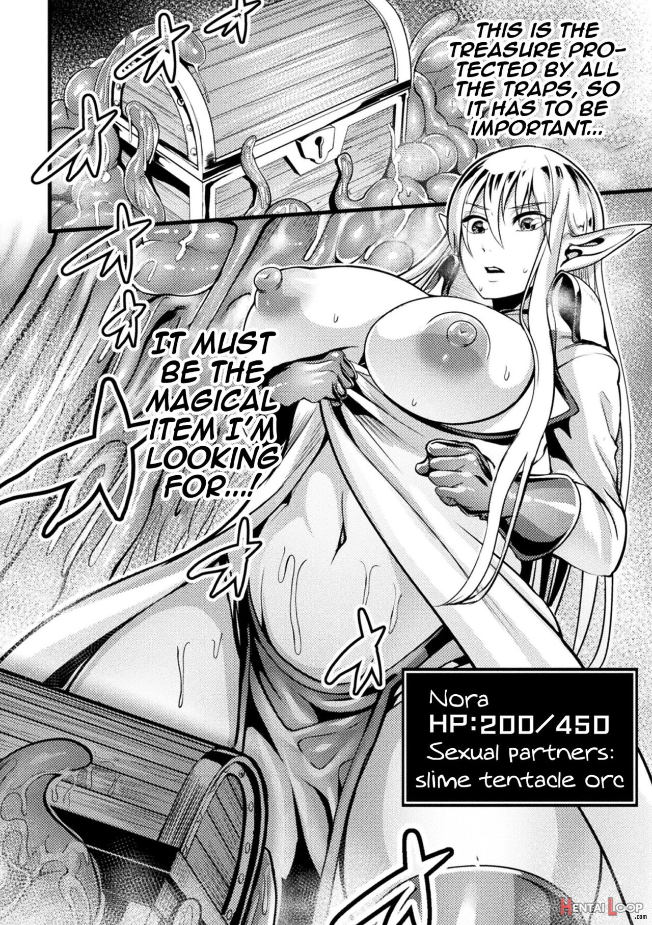 Lewd Trap Dungeon! The Elf Hunting Tentacle Hole Ep.1-3 page 24