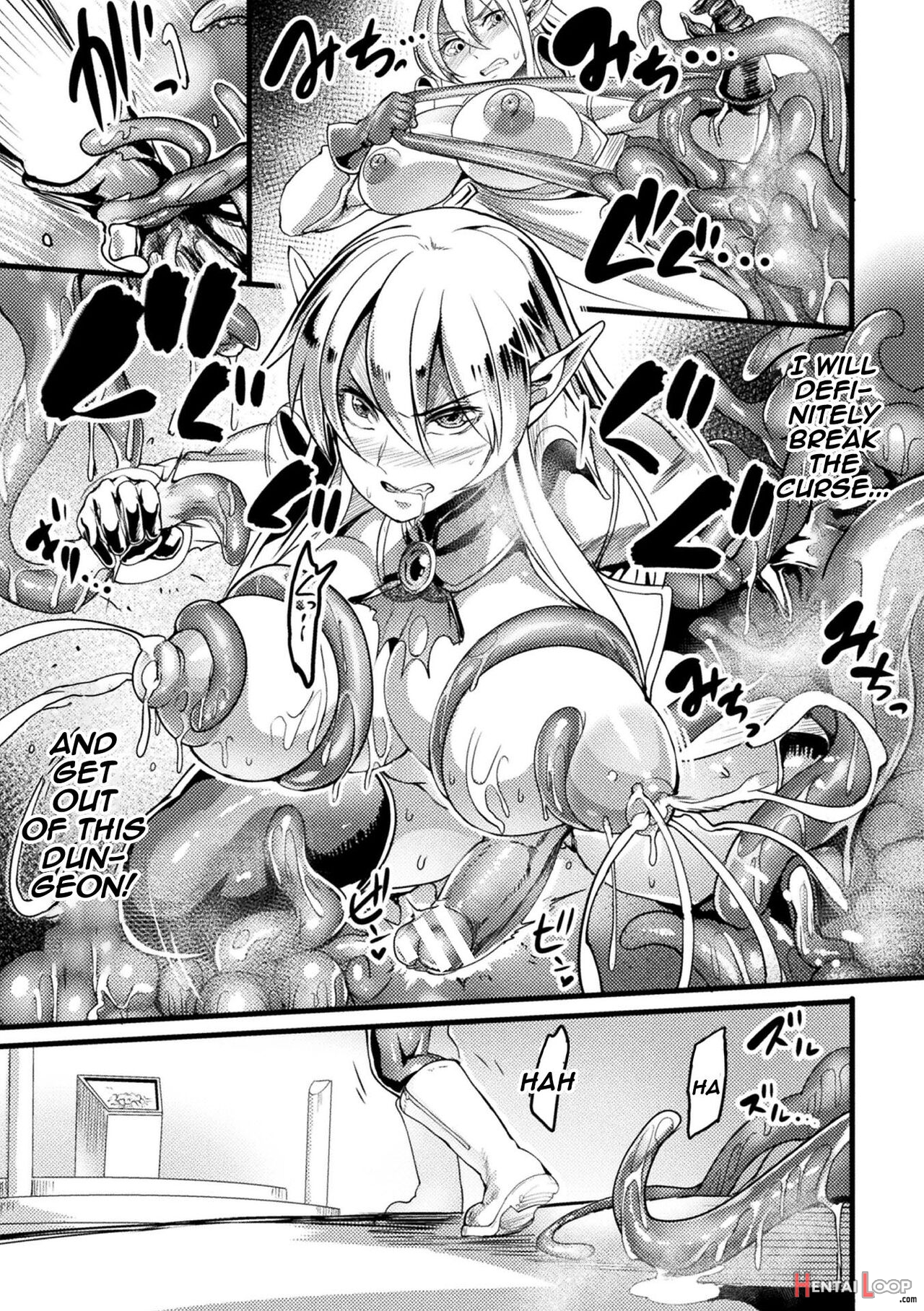 Lewd Trap Dungeon! The Elf Hunting Tentacle Hole Ep.1-3 page 53