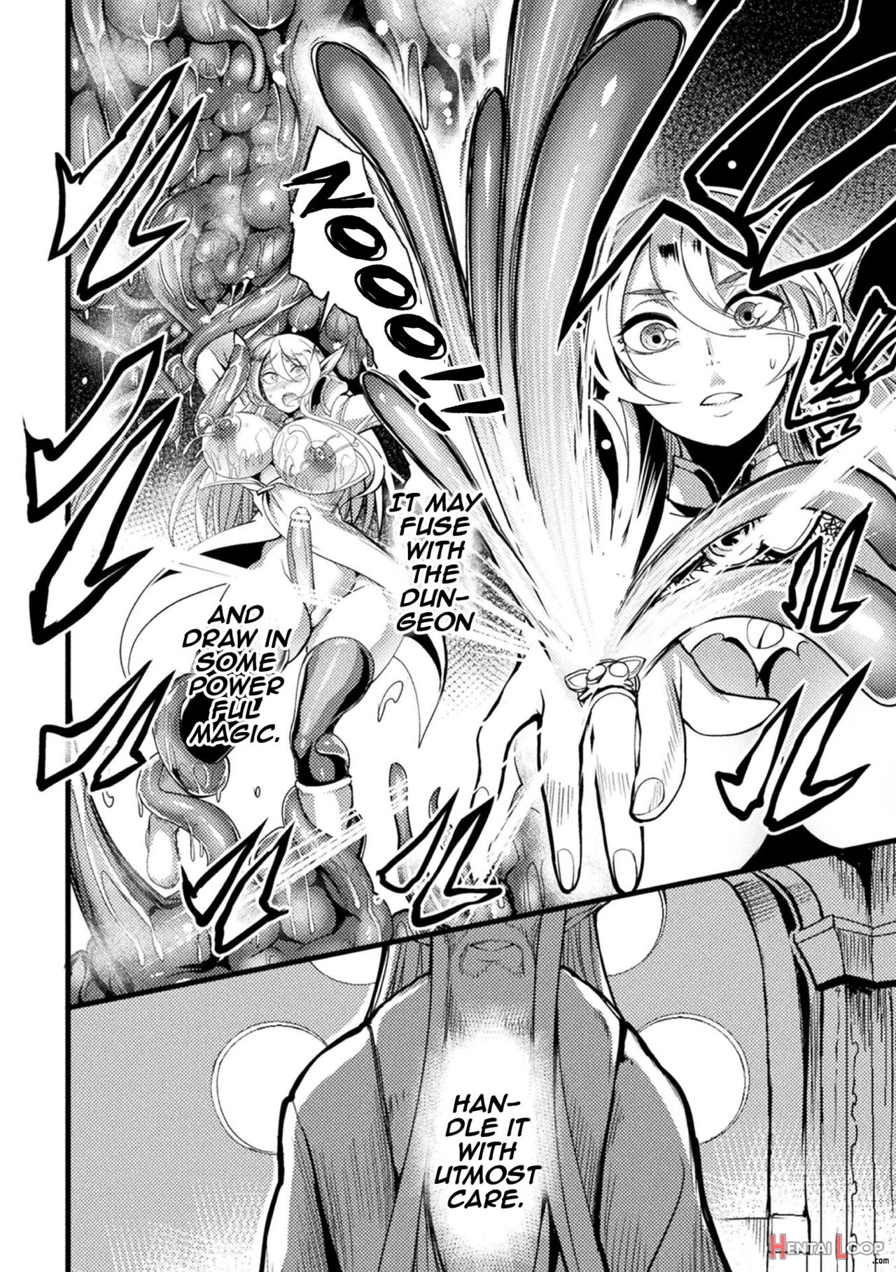 Lewd Trap Dungeon! The Elf Hunting Tentacle Hole Ep.1-3 page 56