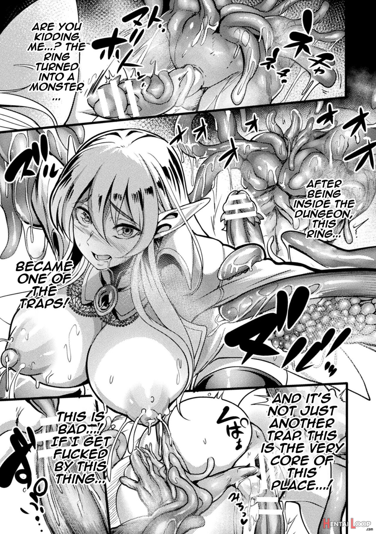 Lewd Trap Dungeon! The Elf Hunting Tentacle Hole Ep.1-3 page 57