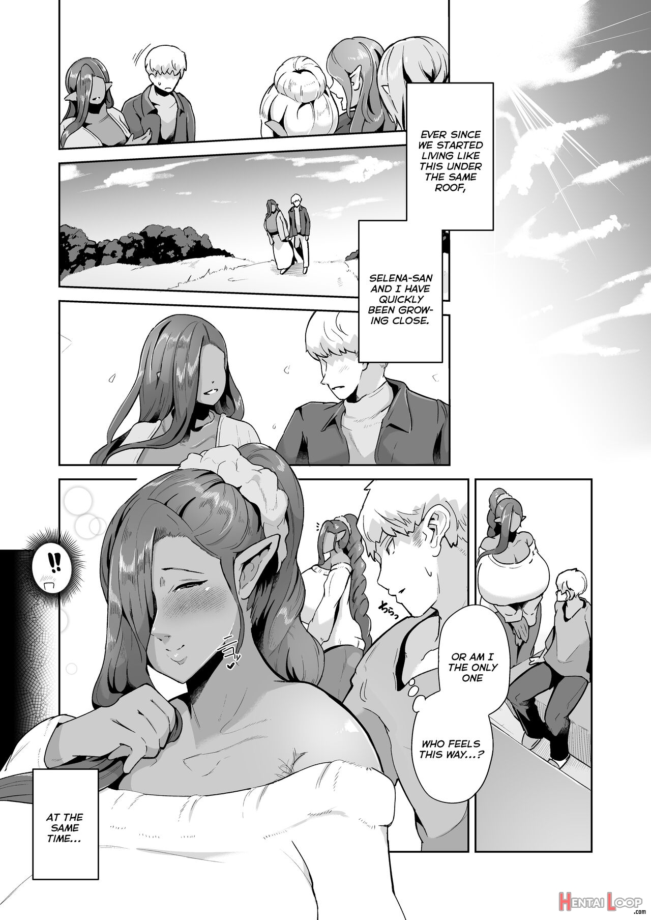 Mucchiri Dekachichi Dark Elf No Oba-san To Icha Love Fudeoroshi Seikatsu – Hairy Version page 24