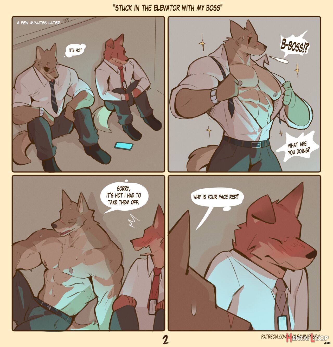 Stuck In The Elevator With My Boss page 2