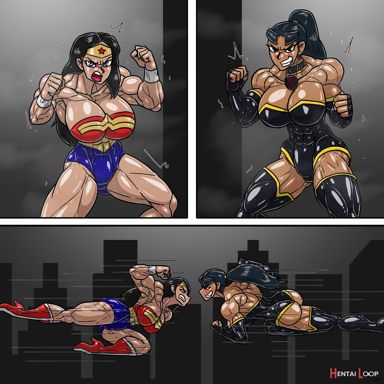 Wonder woman online free porn comic wrestling